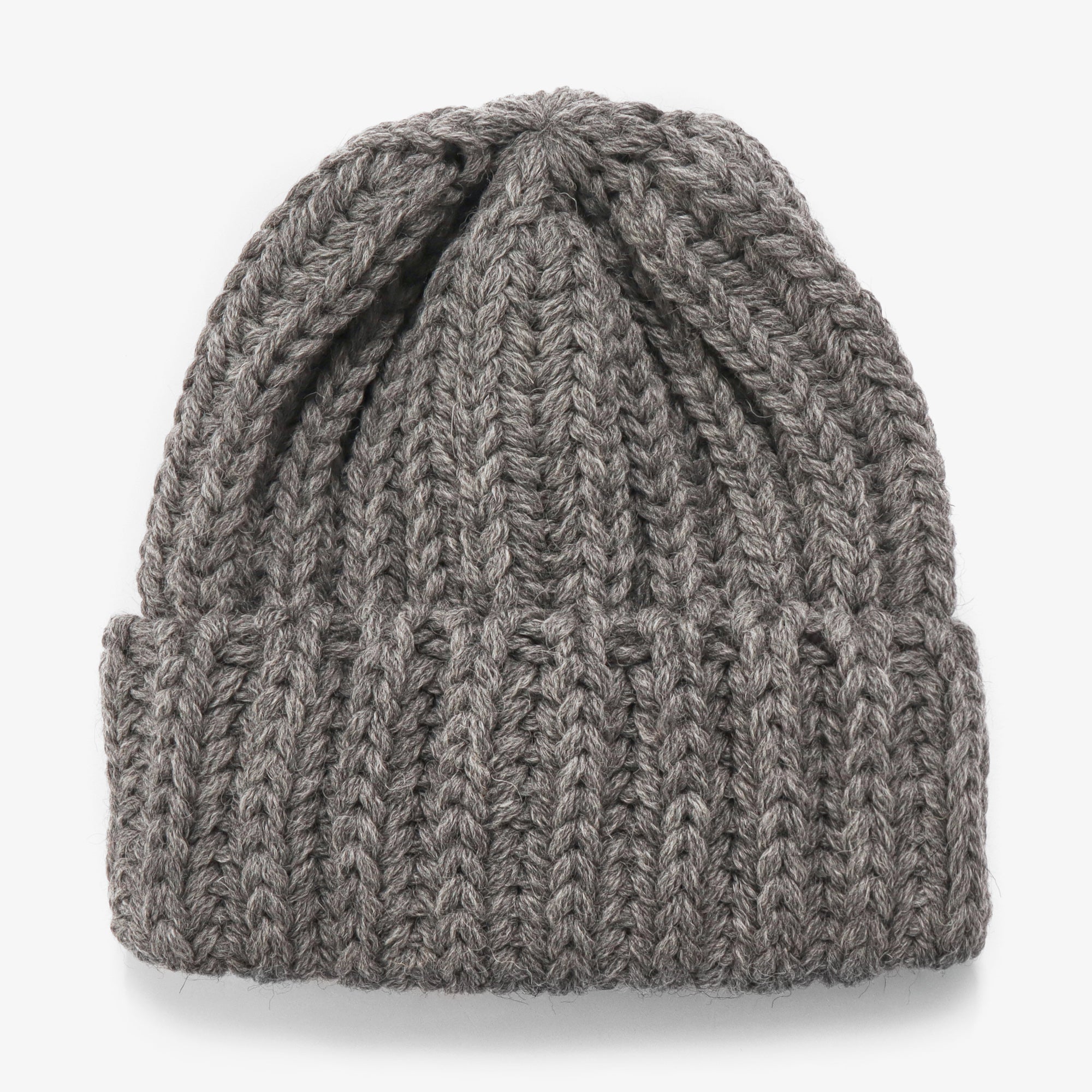 Chunky Ribbed Hat - Grey