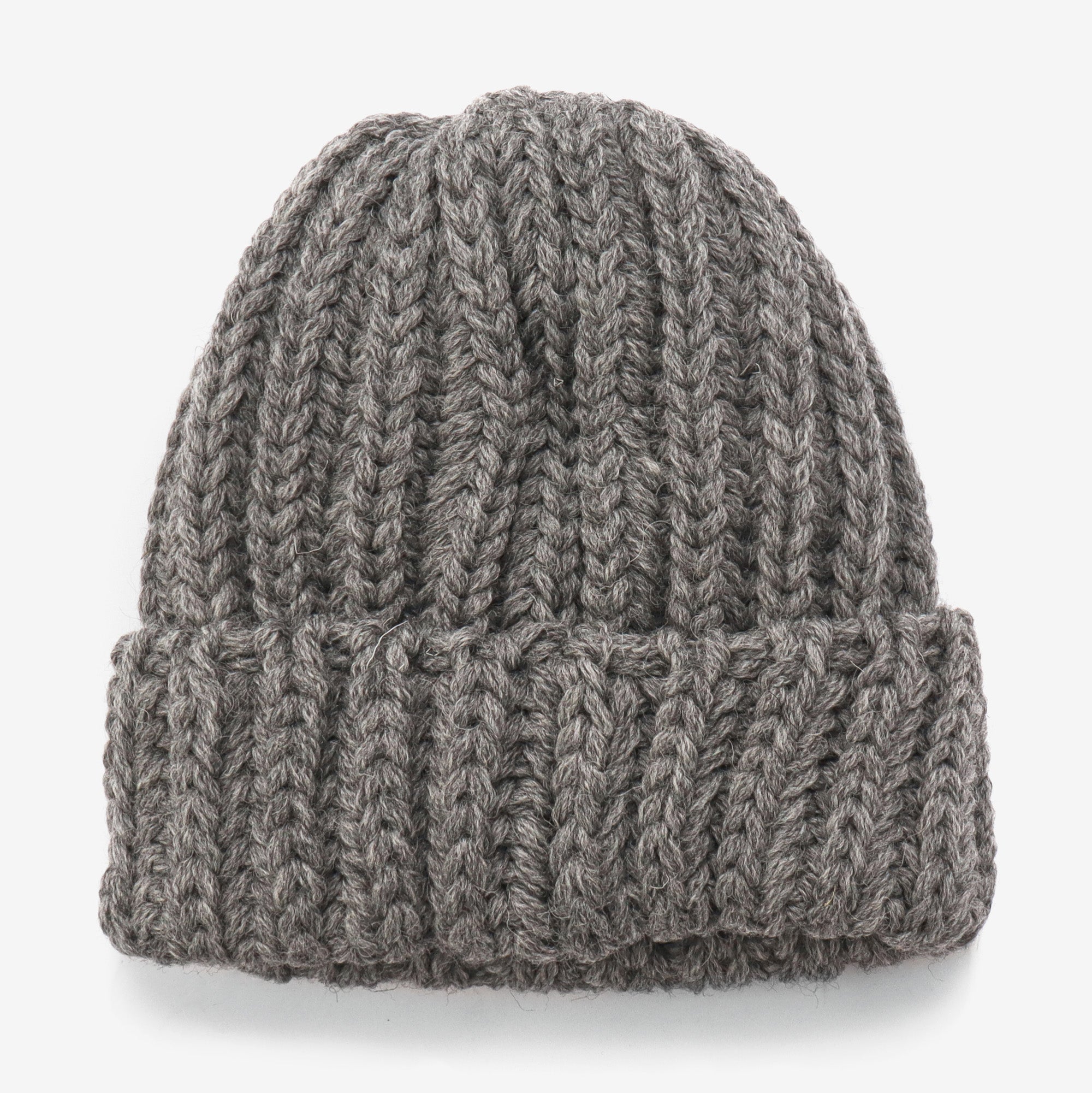 Chunky Ribbed Hat - Grey