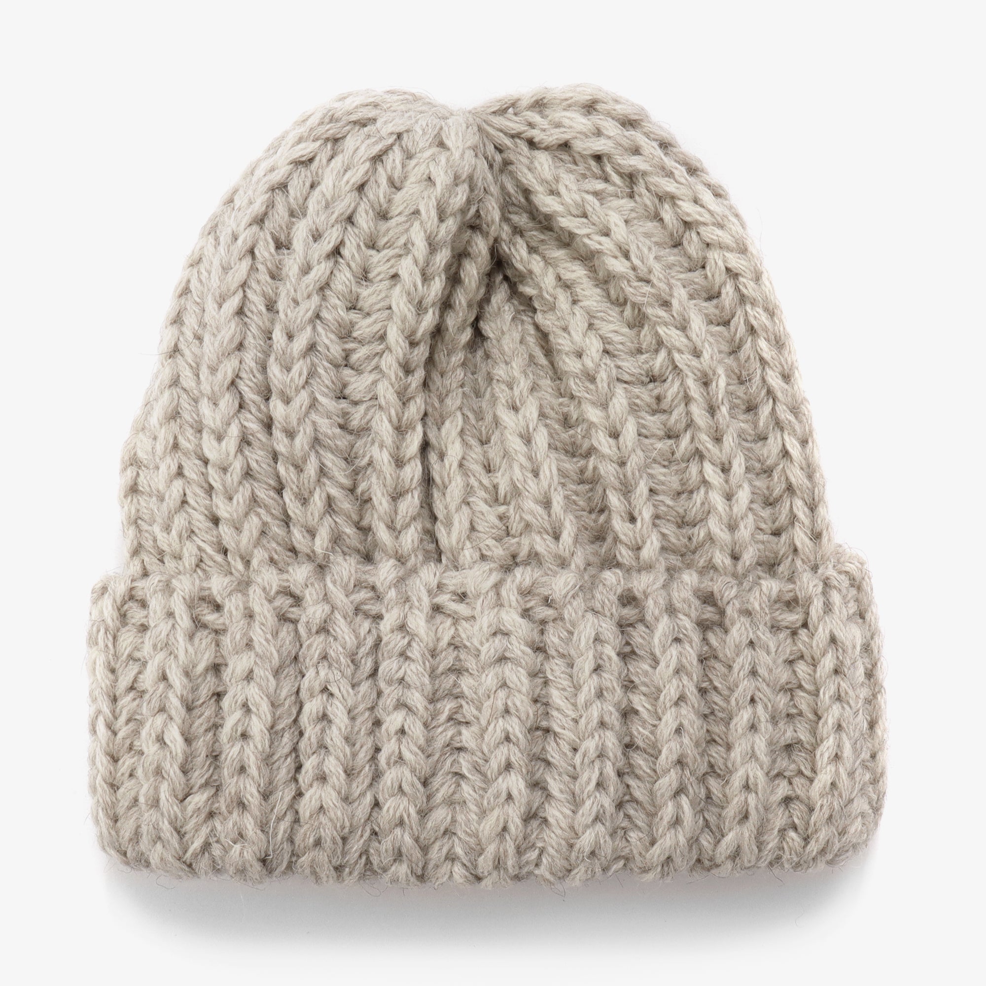 Chunky Ribbed Hat - Natural