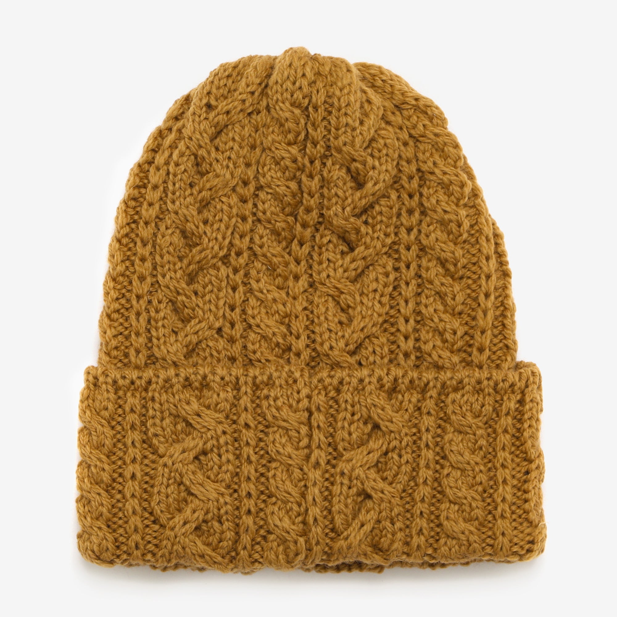 Merino 016 Cable Hat - Miel
