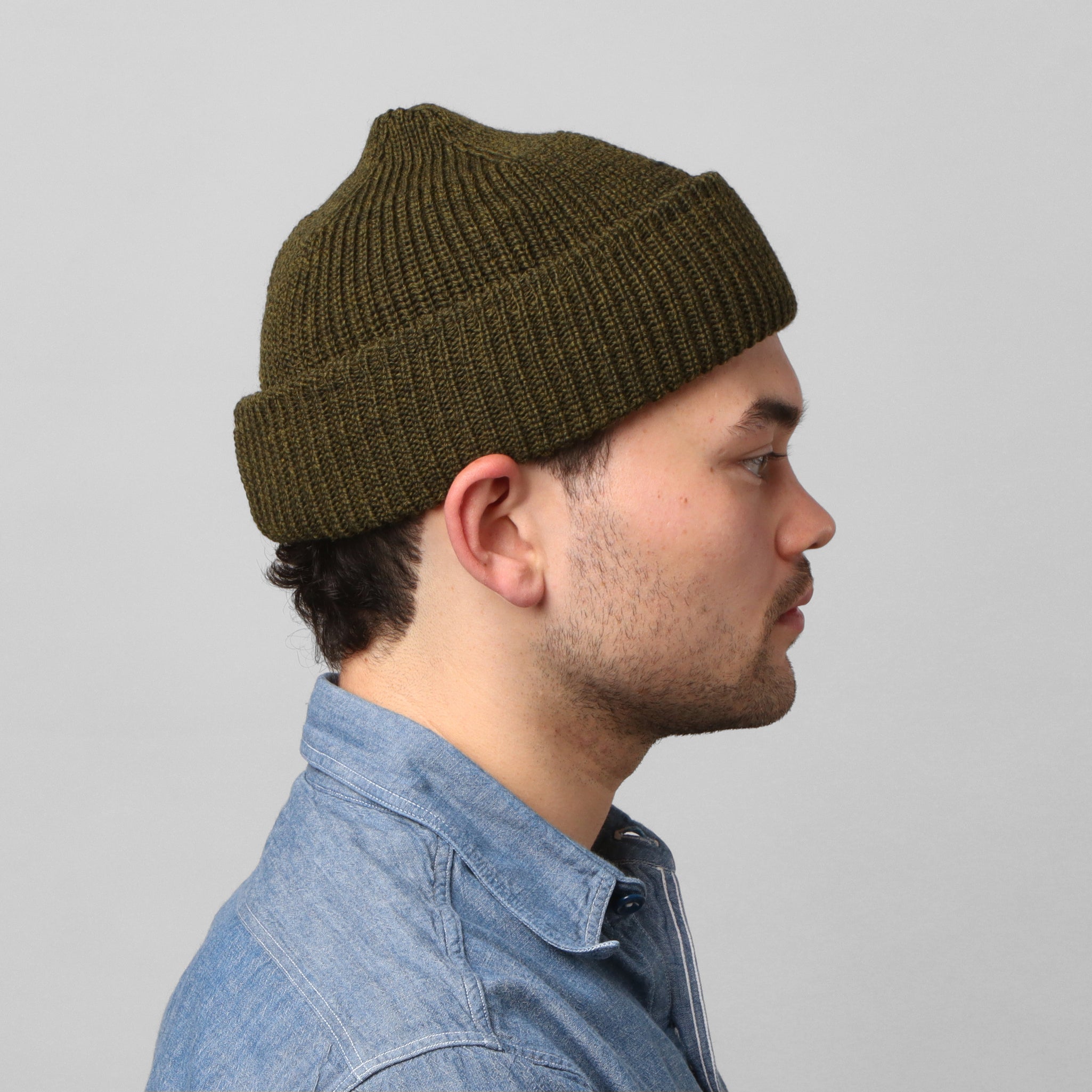 Merino Service Watchcap - Ecru/Red