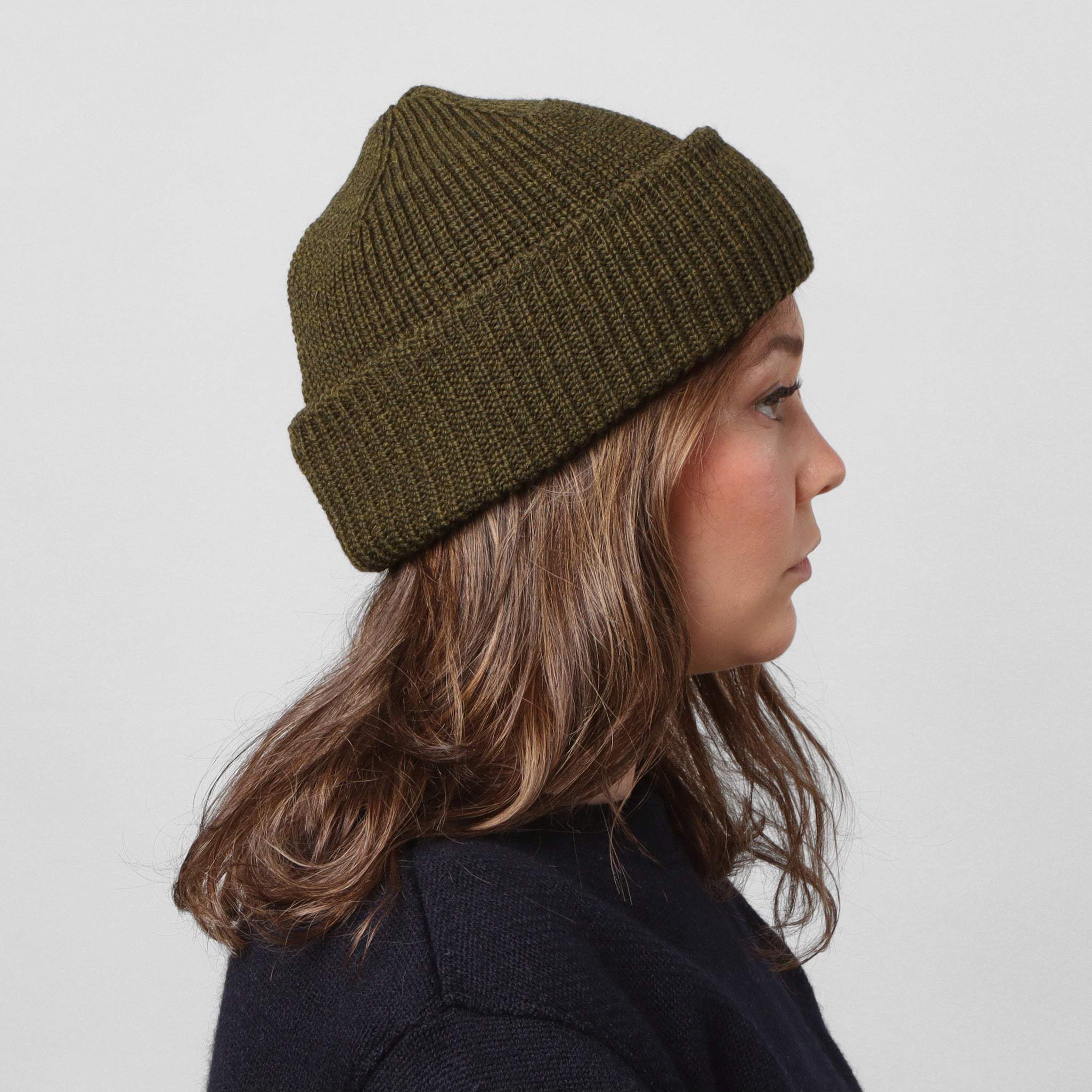 Merino Service Watchcap - Ecru/Red