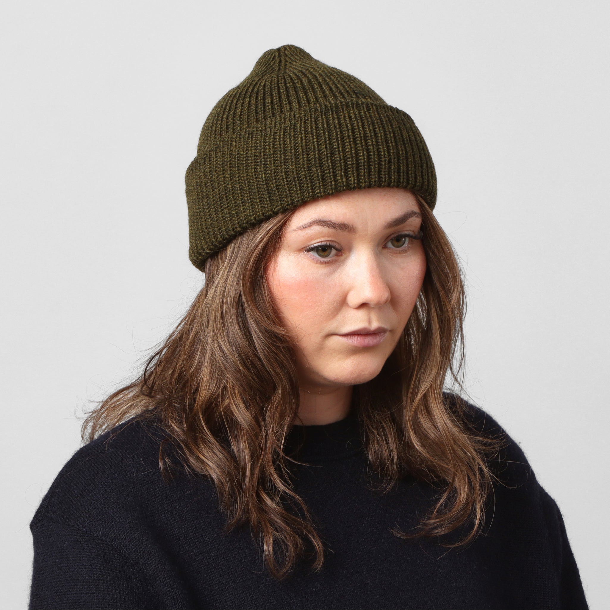 Merino Service Watchcap - Ecru/Red