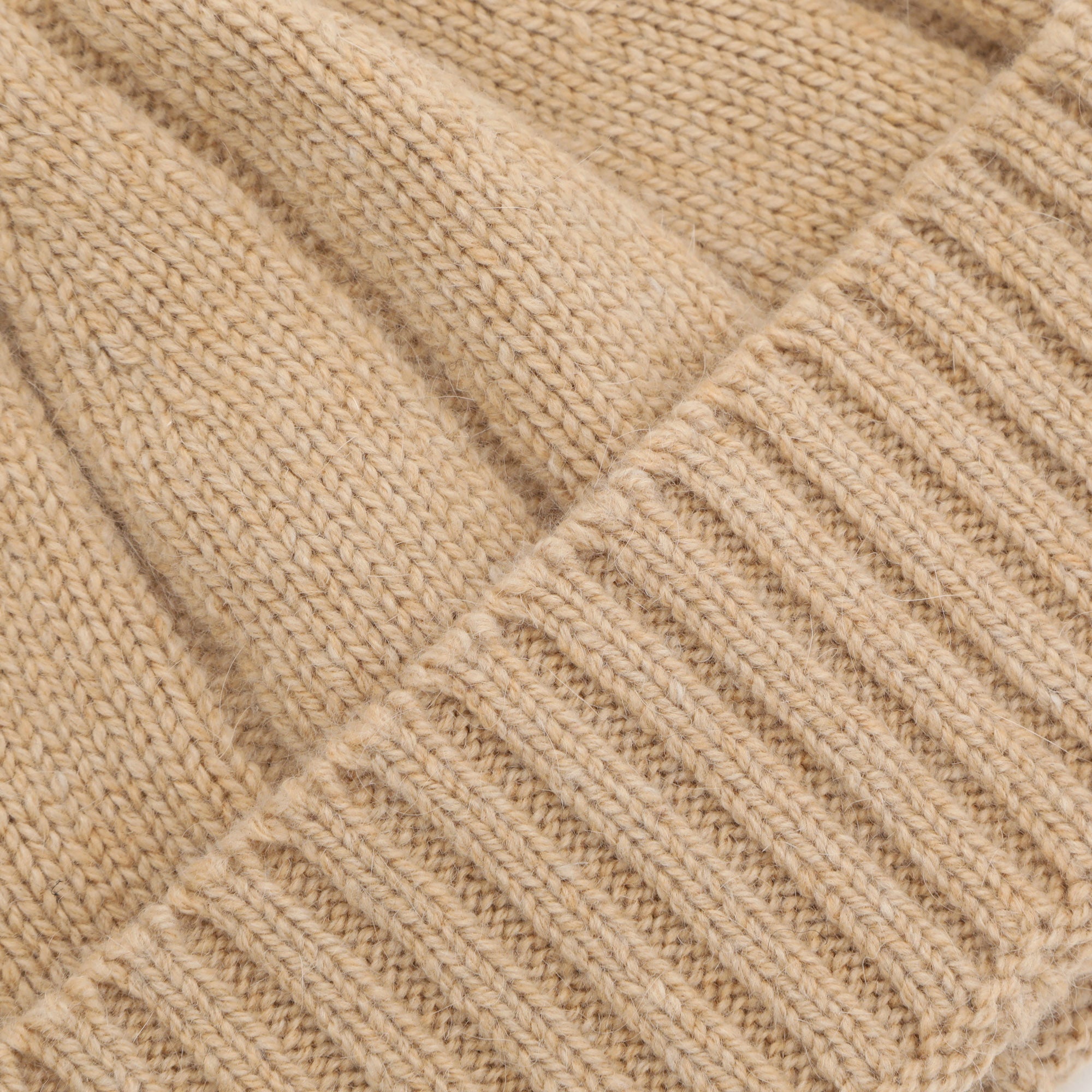 Lambswool mix Watch Cap - Sand