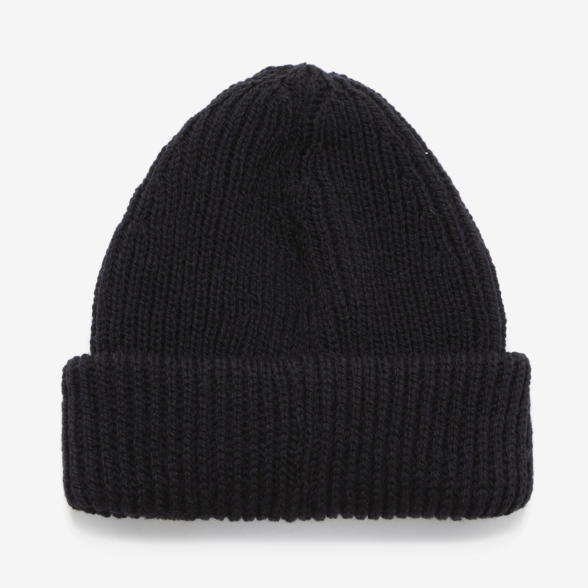 Merino Ribbed Beanie - Navy