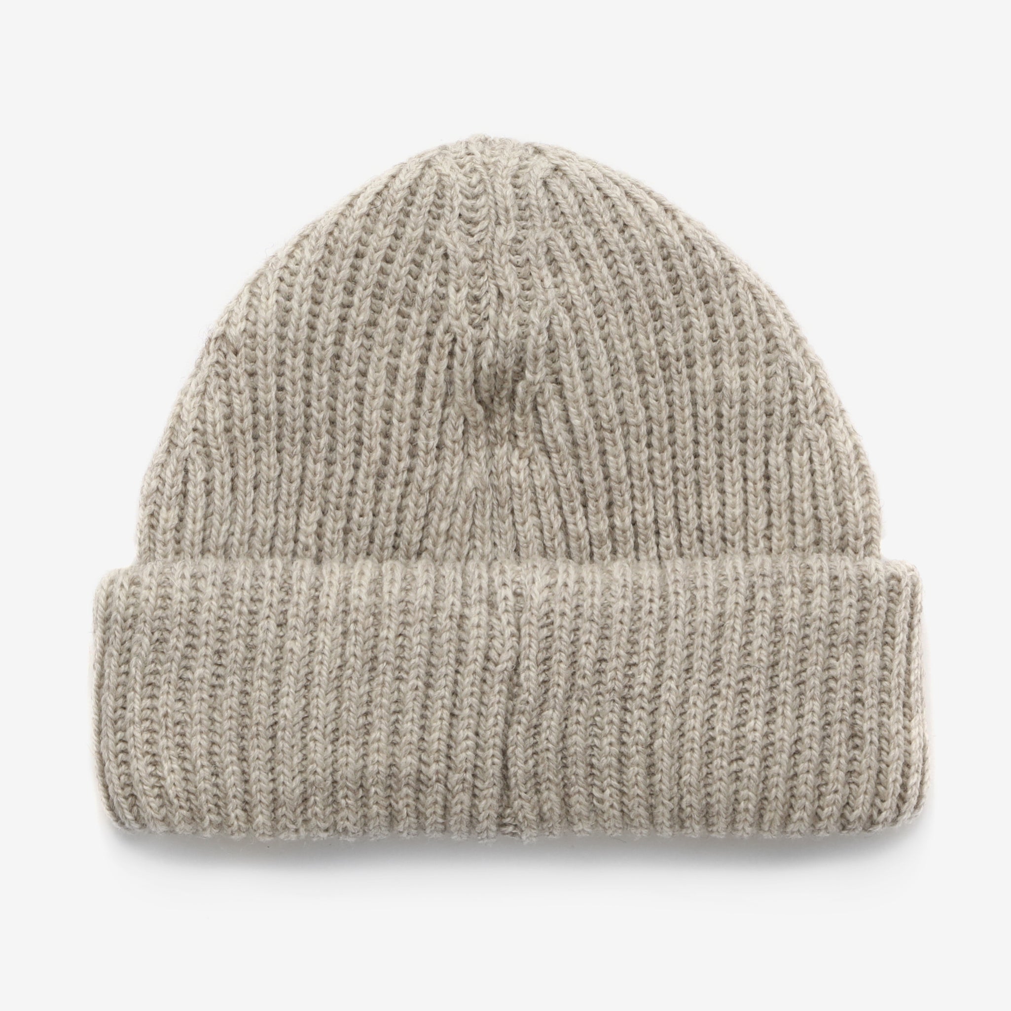 Merino Ribbed Beanie - Natural