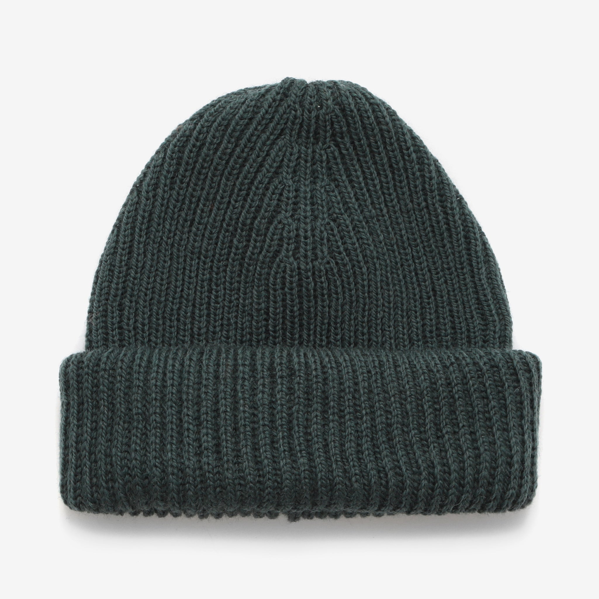 Merino Ribbed Beanie - Pine