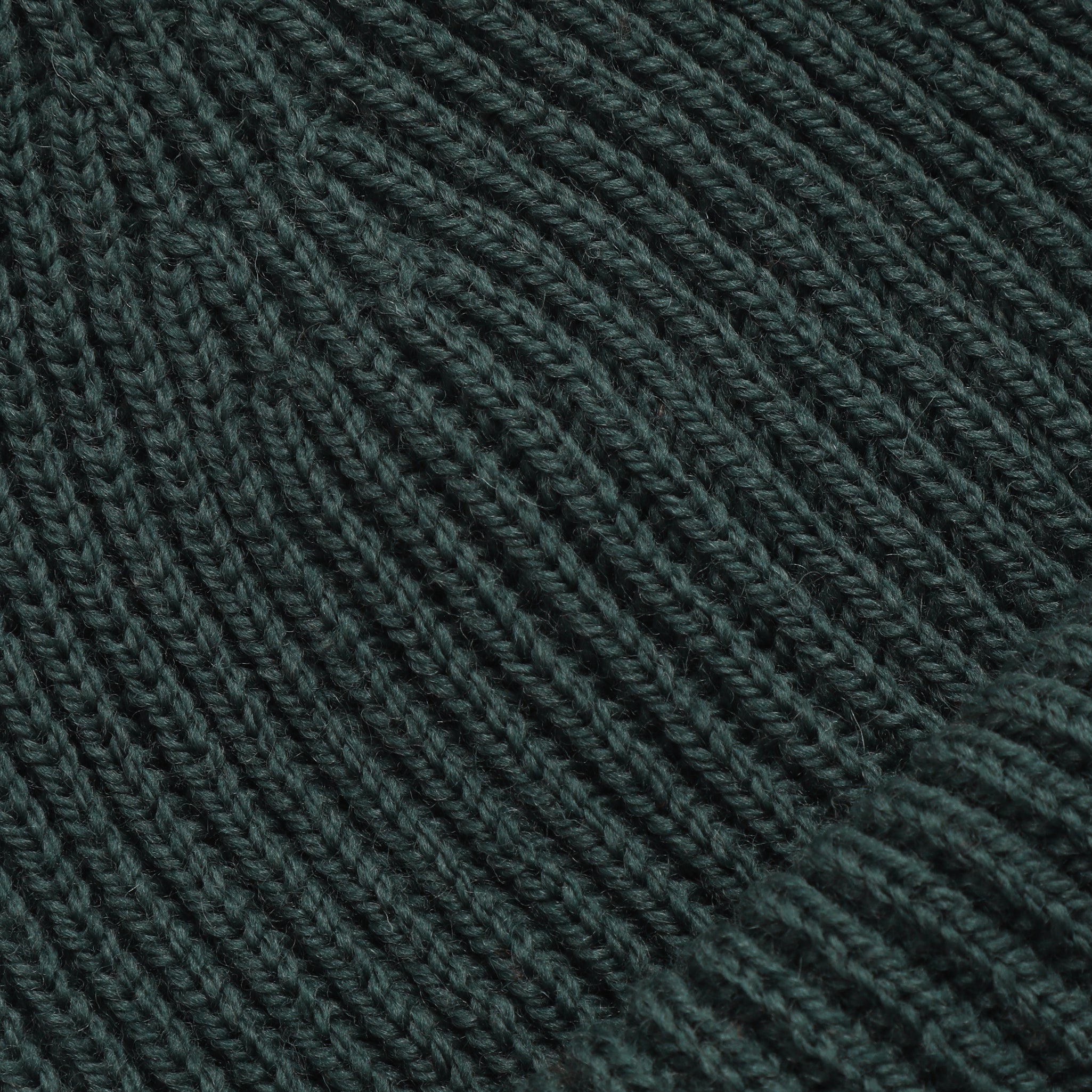 Merino Ribbed Beanie - Pine