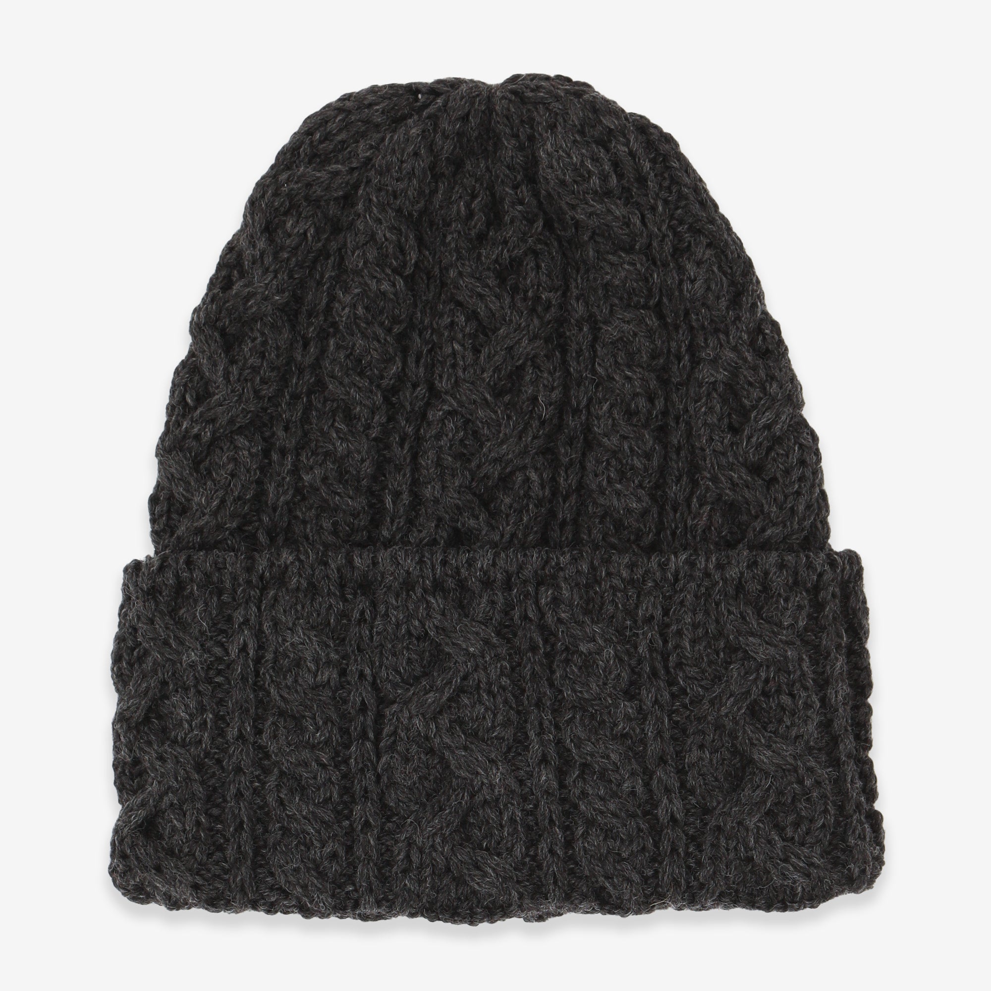 Merino 016 Cable Hat - Niebla