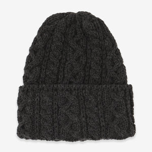 Merino 016 Cable Hat - Niebla