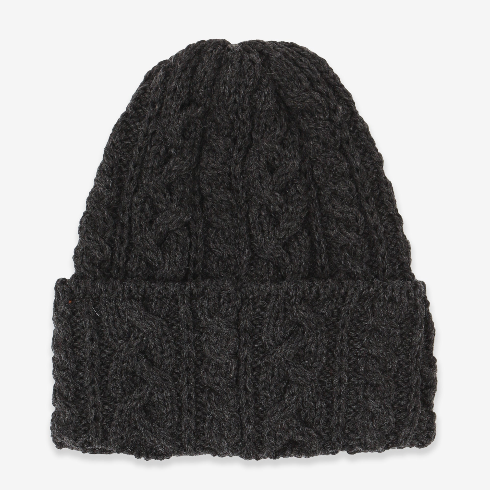 Merino 016 Cable Hat - Niebla