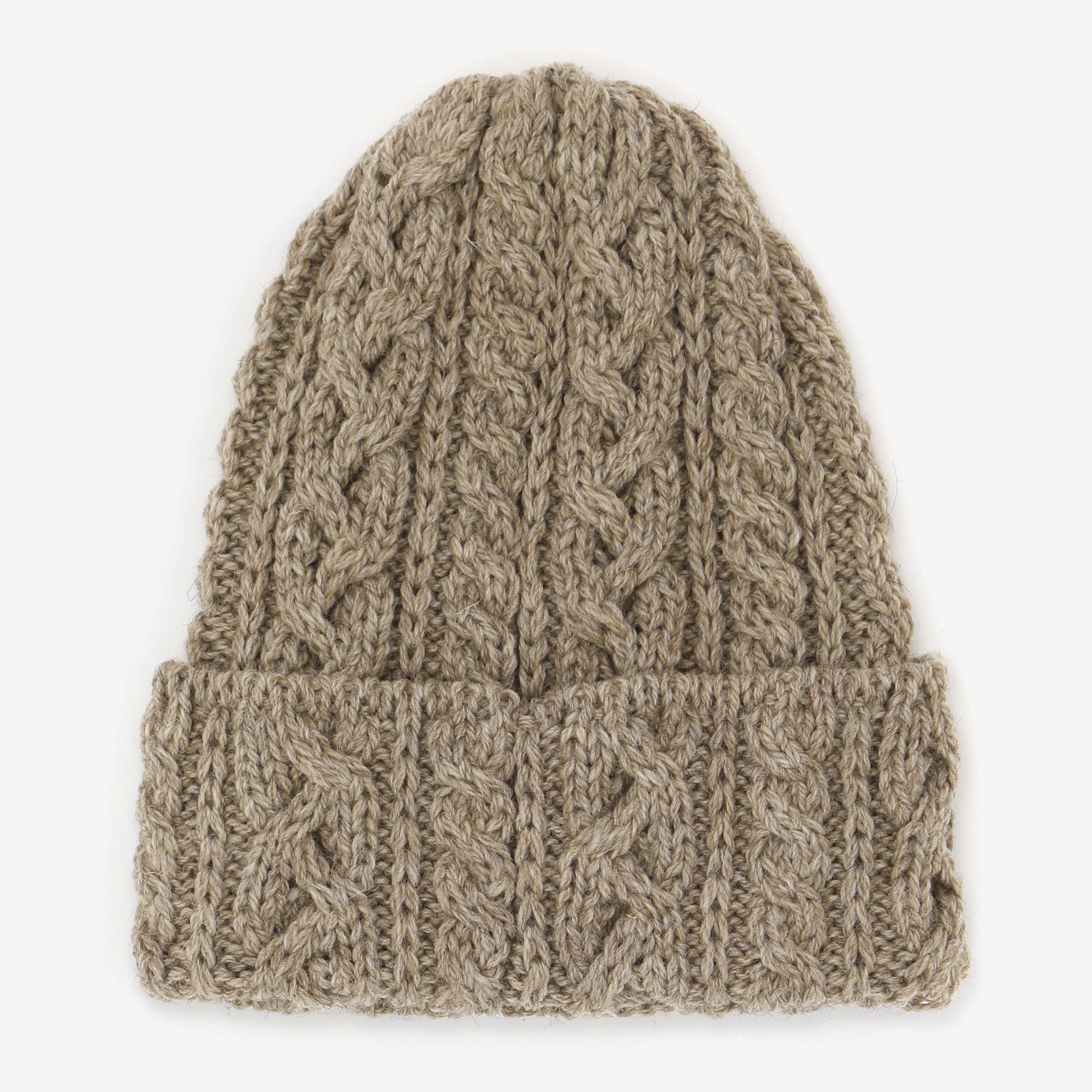 Merino 016 Cable Hat - Trigo