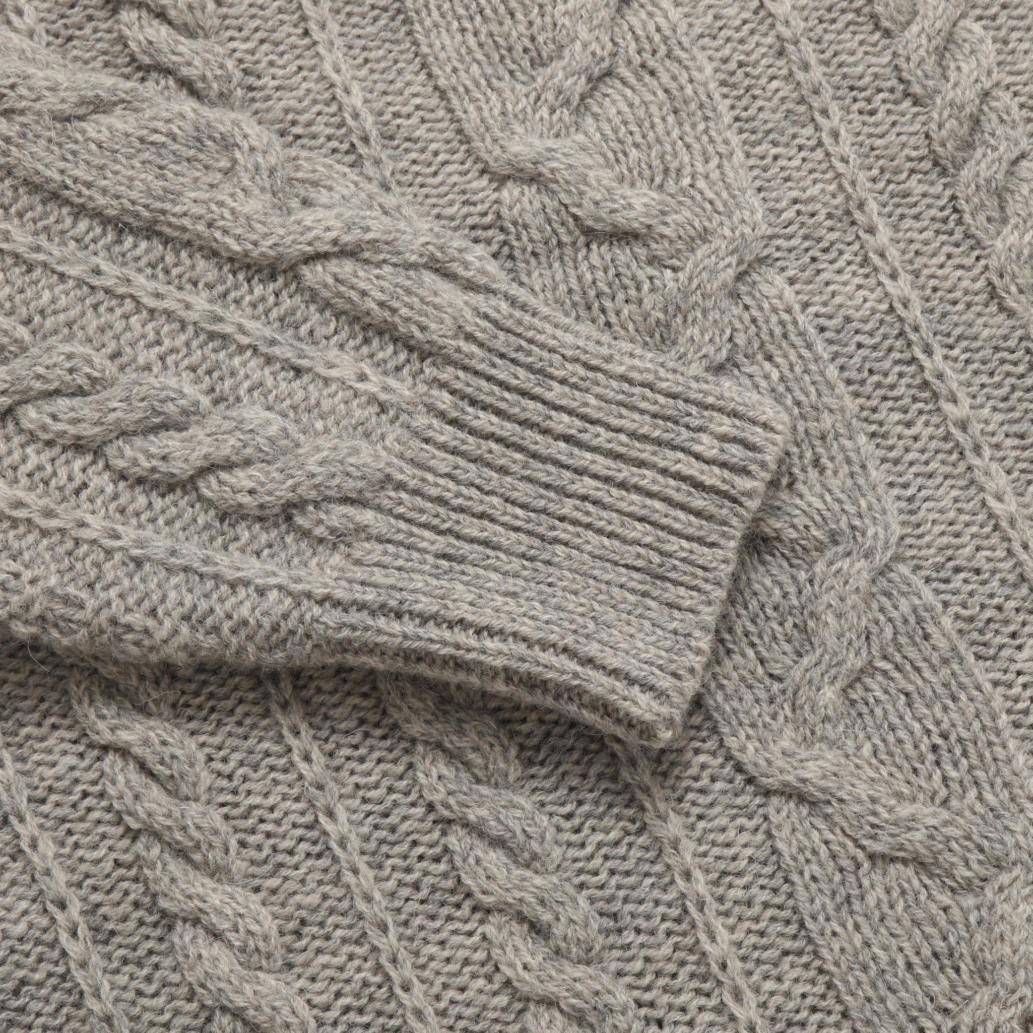 Cable Sweater - Grey