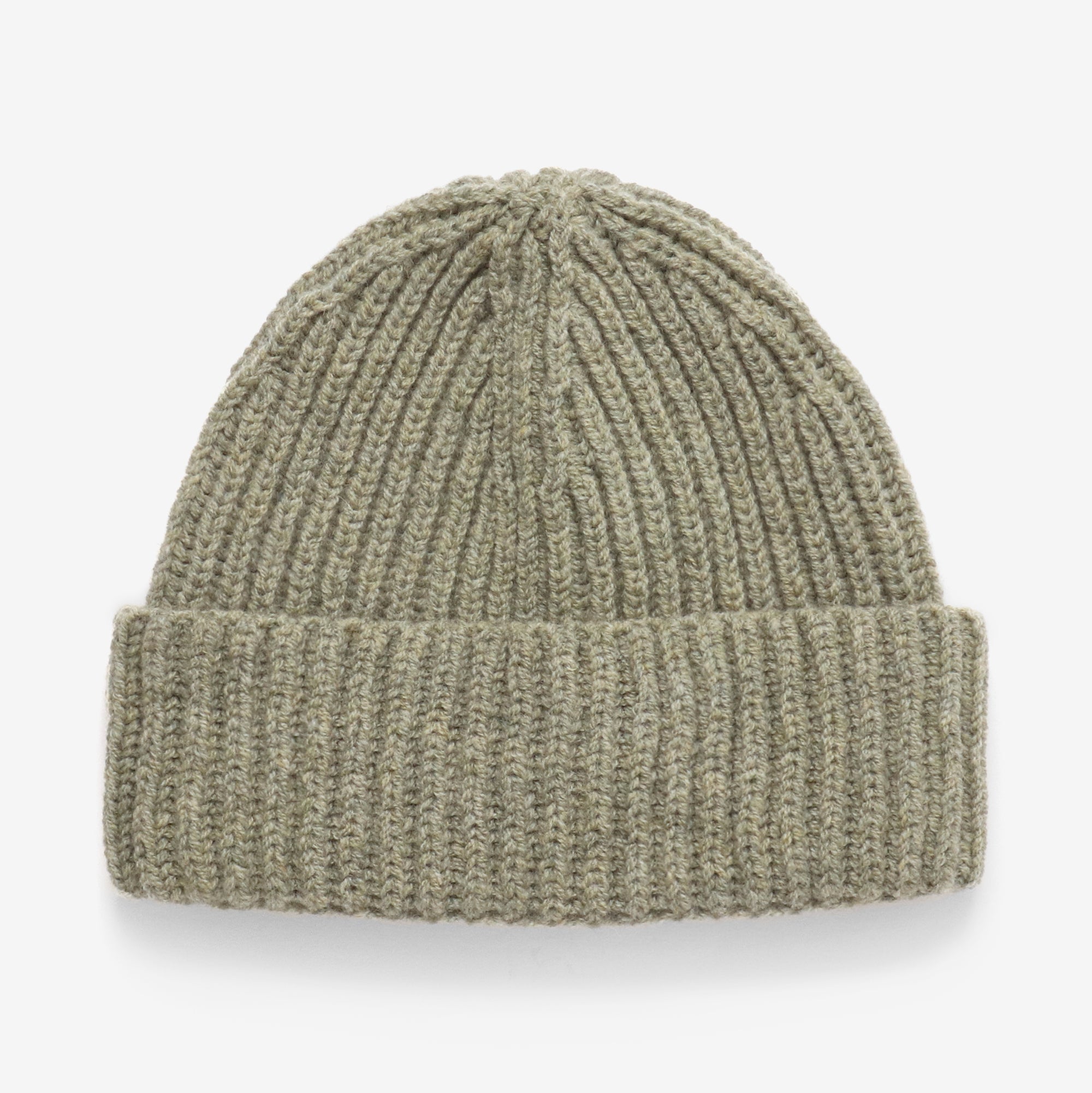 Lambswool Rib Beanie - Apple