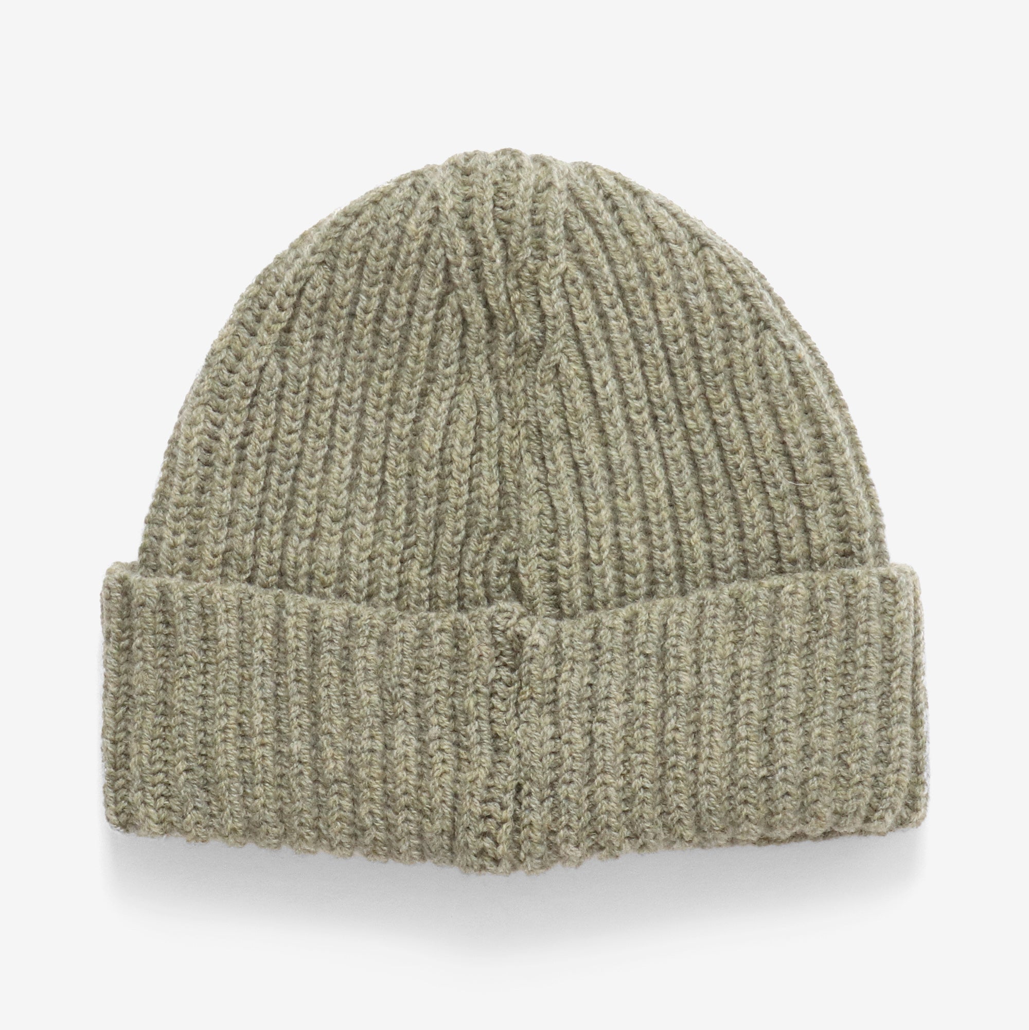 Lambswool Rib Beanie - Apple