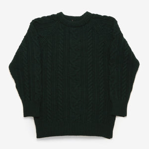 Cable Sweater - Green