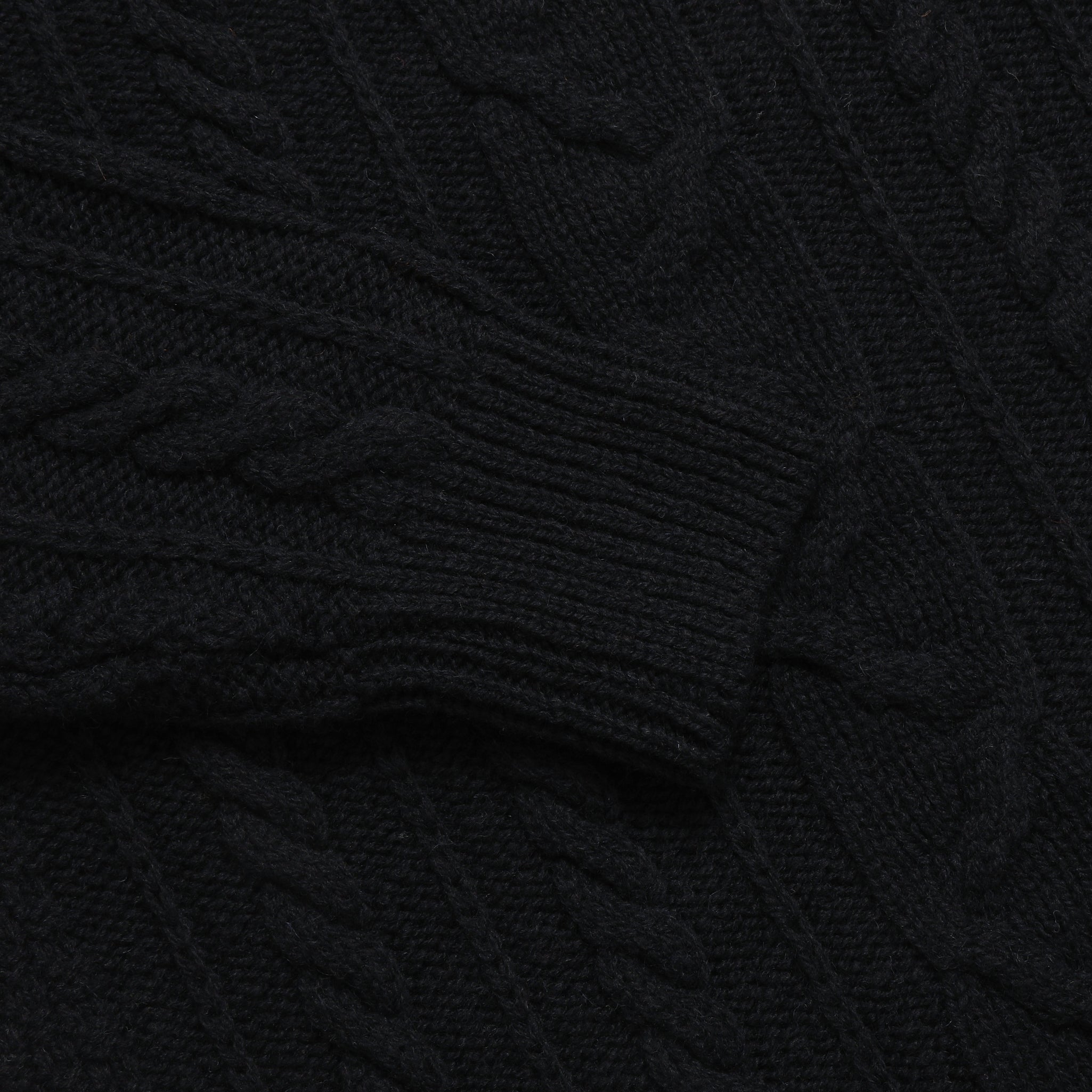 Cable Sweater - Navy