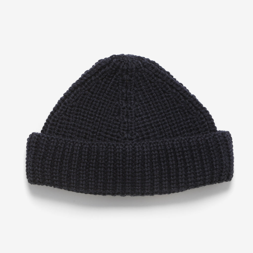 Merino Skull Cap - Navy
