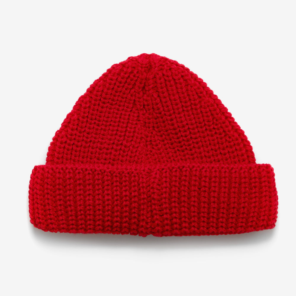 Merino Skull Cap - Cherry Red
