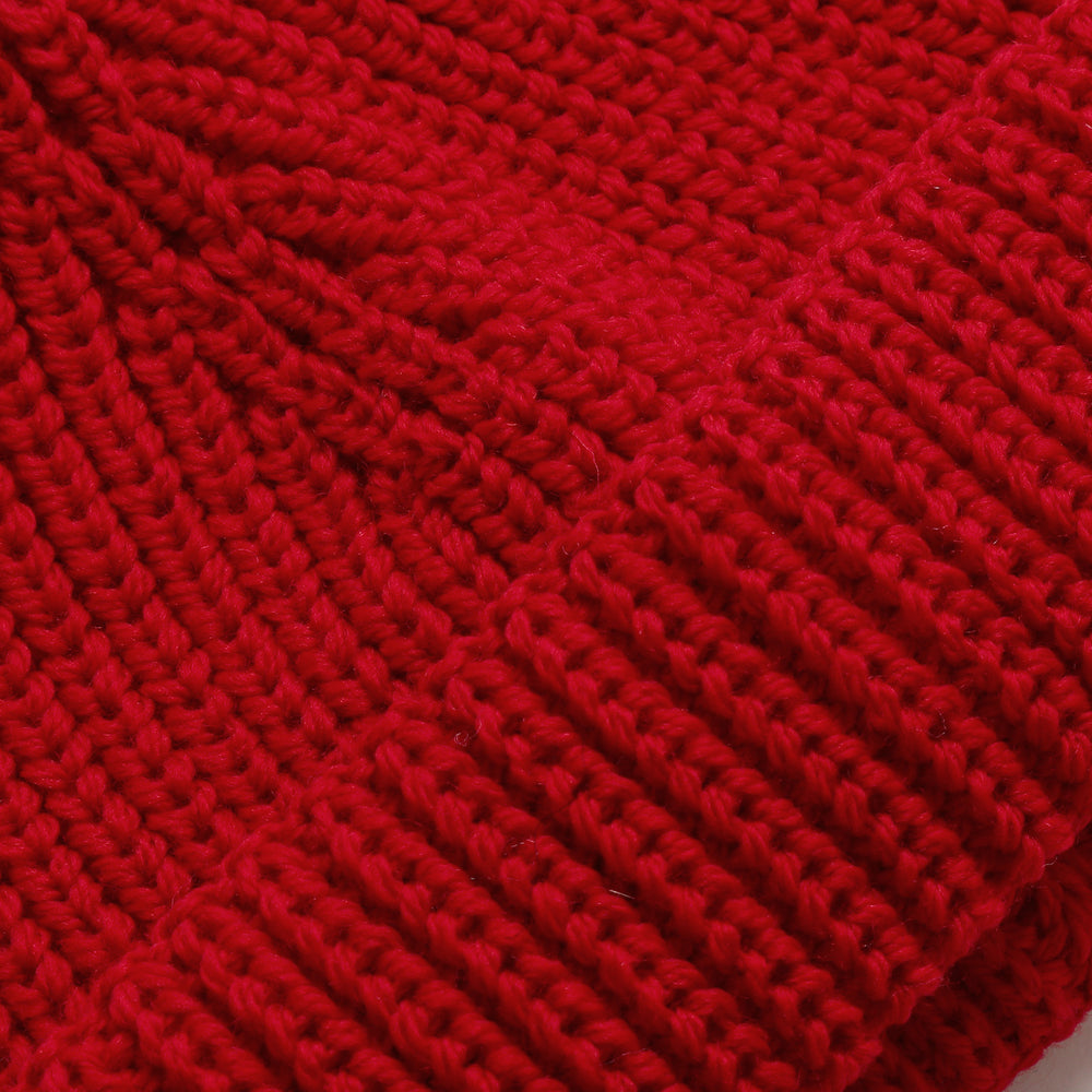 Merino Skull Cap - Cherry Red