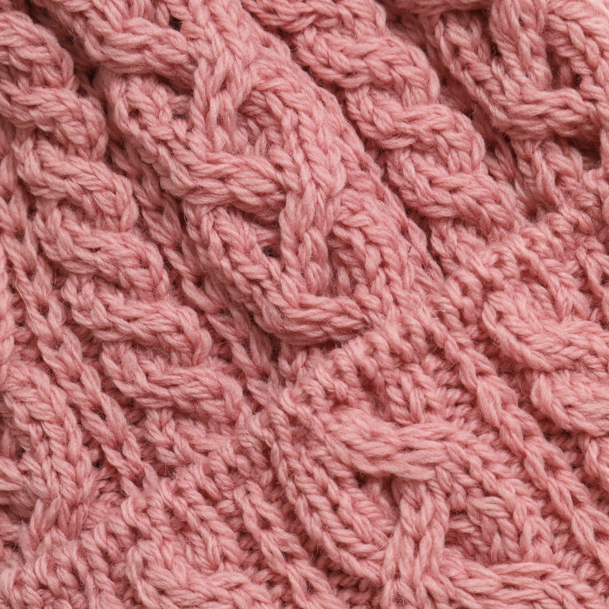 Merino 016 Cable Hat - Rosa