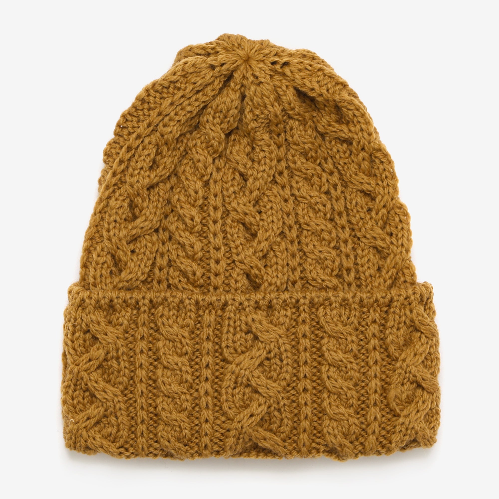 Merino 016 Cable Hat - Miel