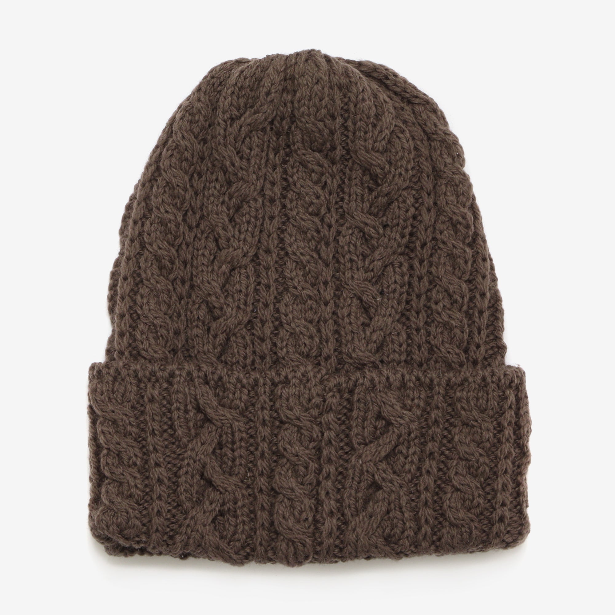 Merino 016 Cable Hat - Burro