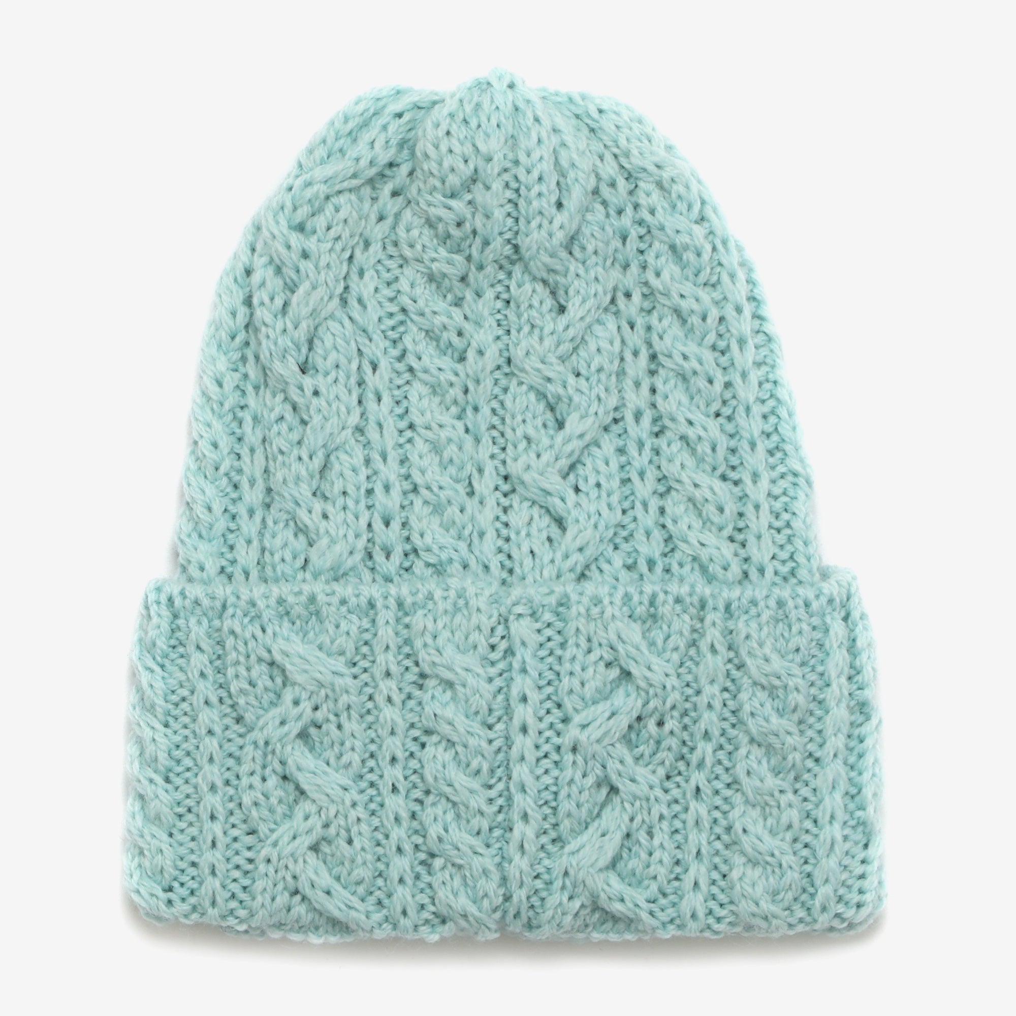 Merino 016 Cable Hat - Menta