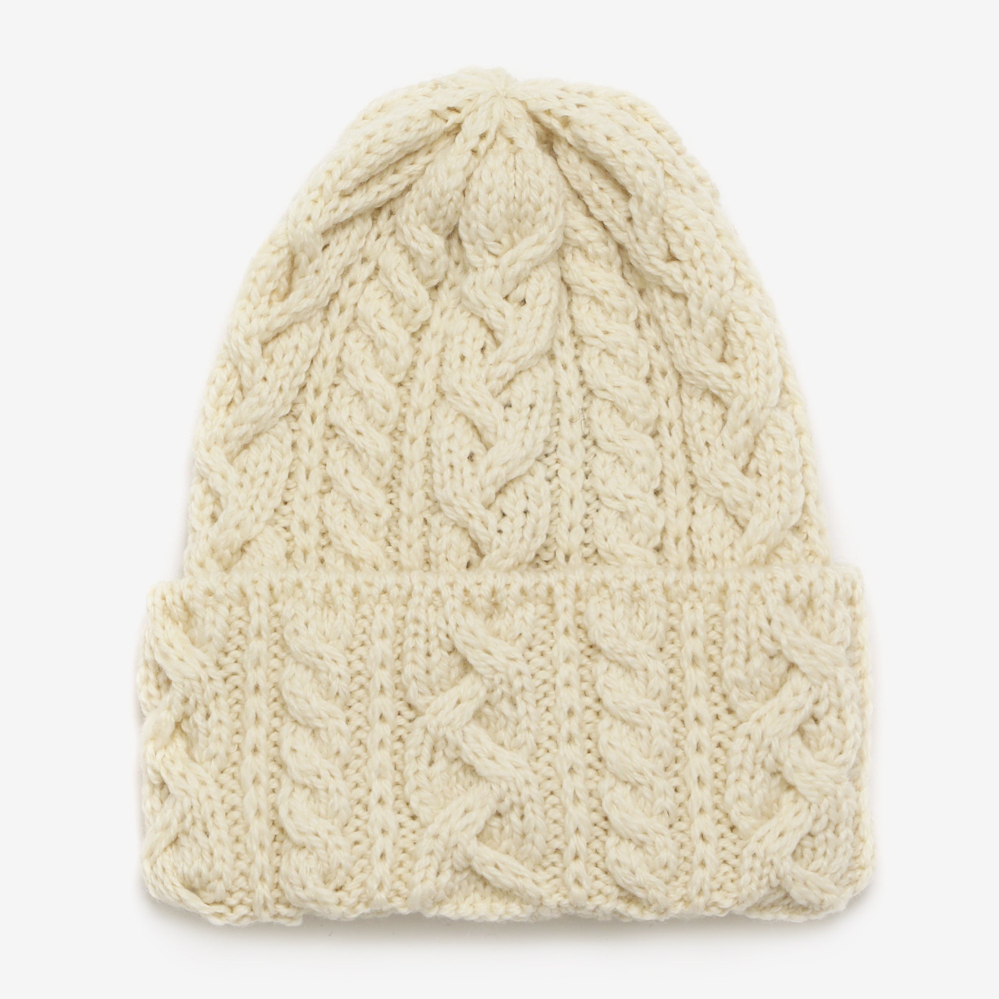 Merino 016 Cable Hat - Blanco