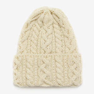 Merino 016 Cable Hat - Blanco