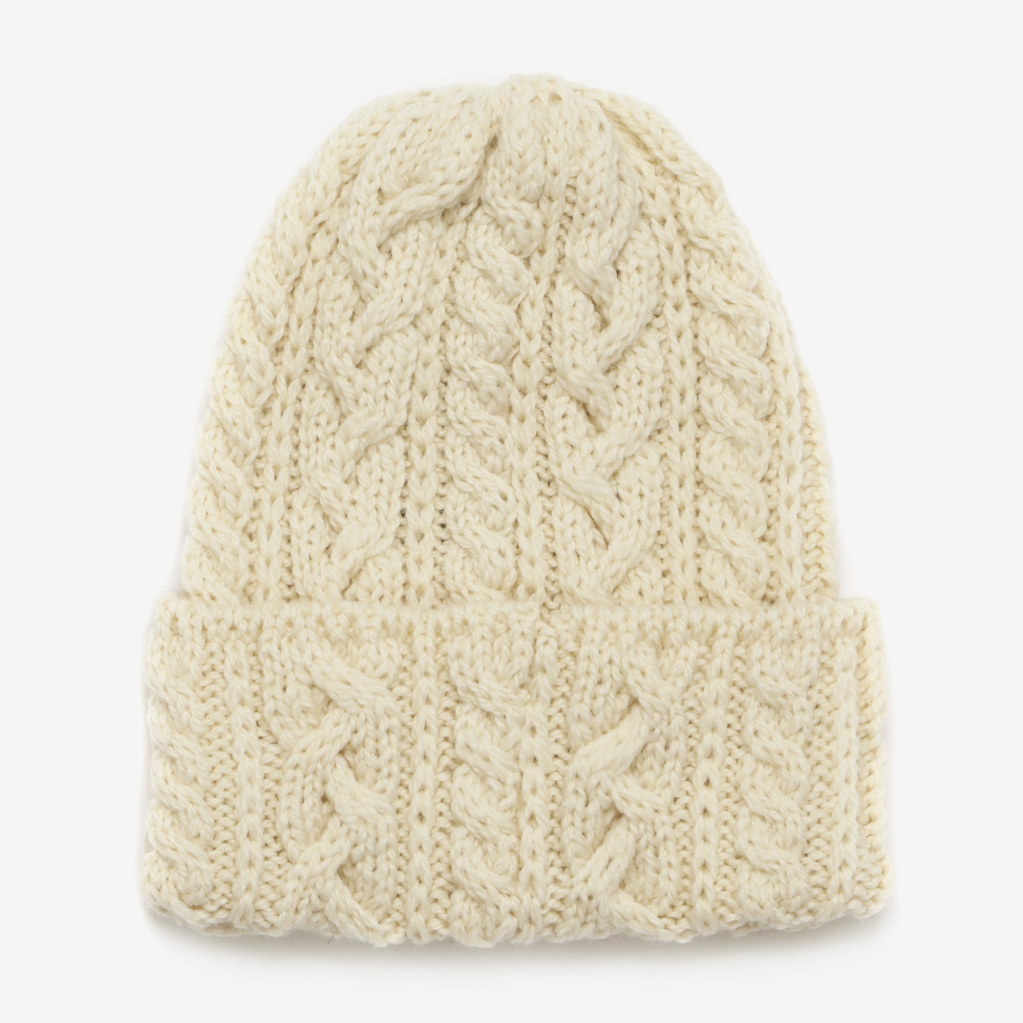 Merino 016 Cable Hat - Blanco