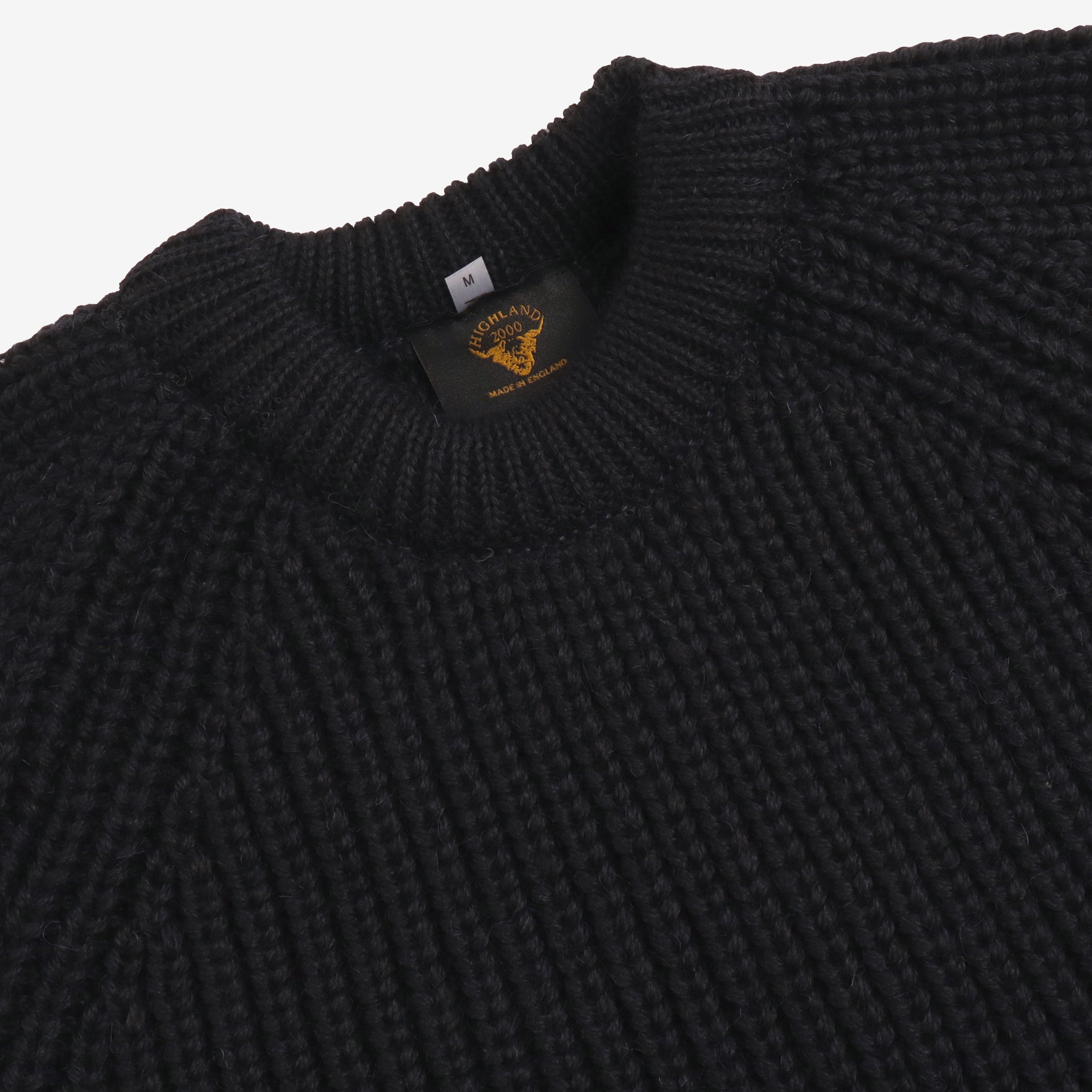 Wool Fisherman Sweater - Midnight