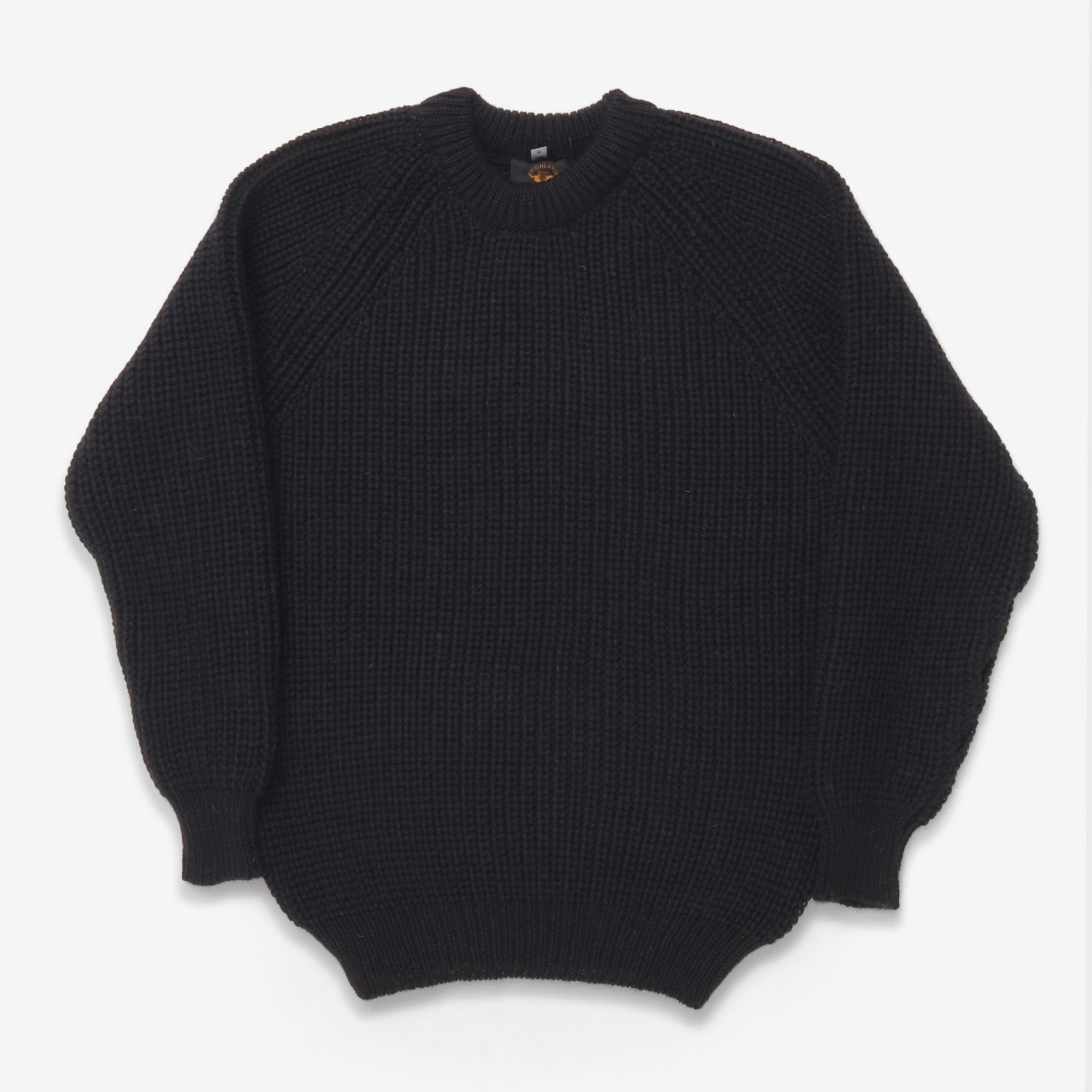 Wool Fisherman Sweater - Midnight