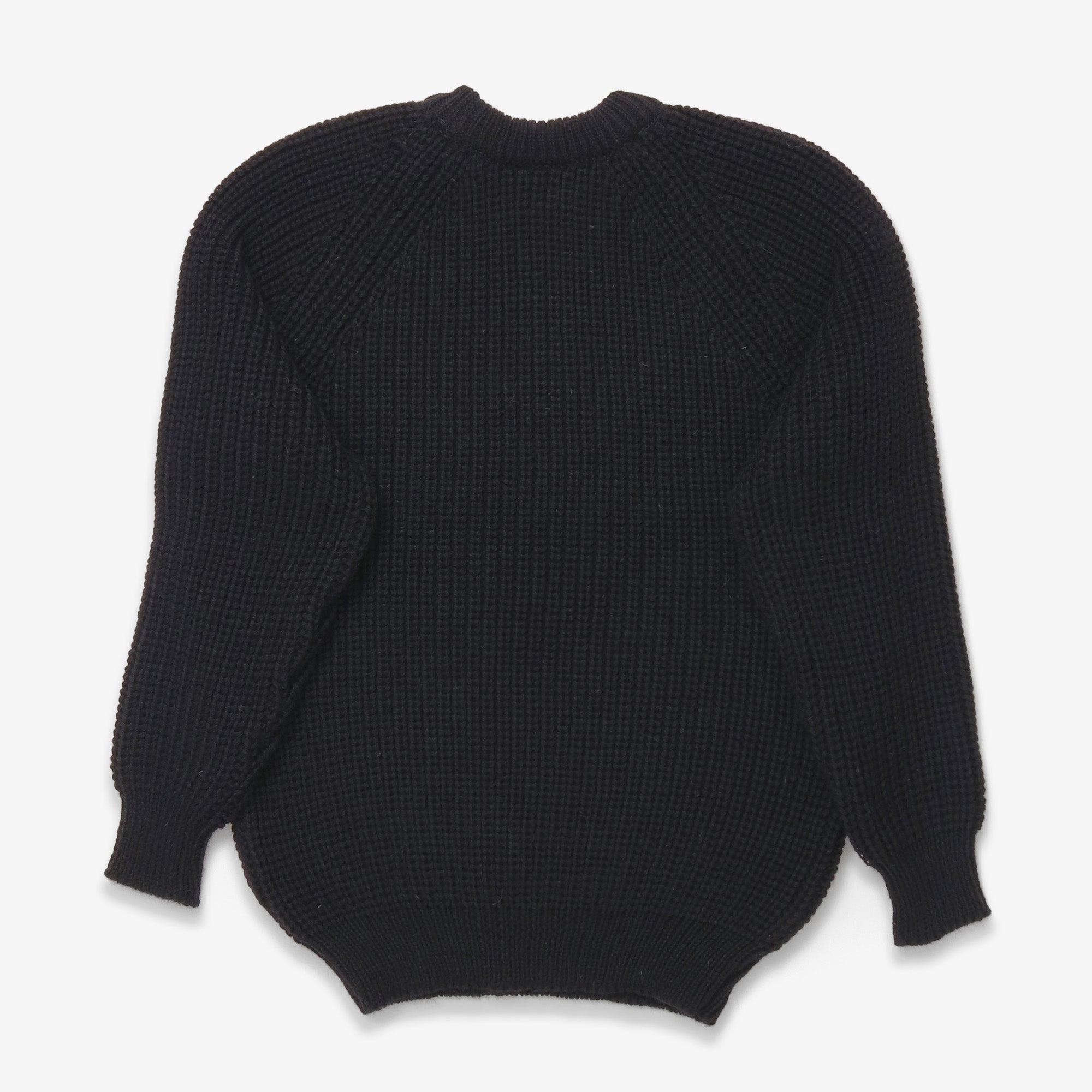 Wool Fisherman Sweater - Midnight