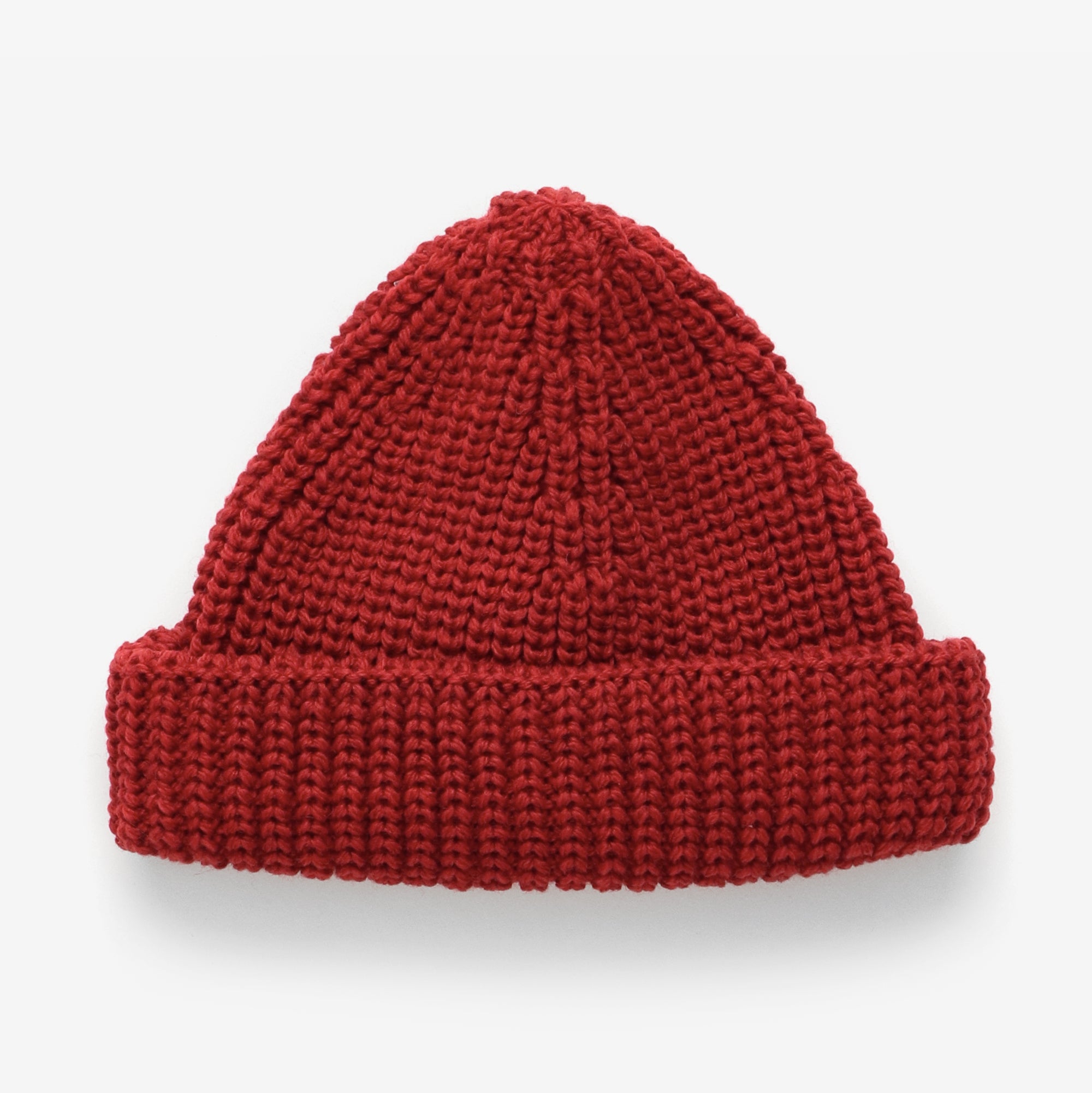 Merino Skull Cap - Red