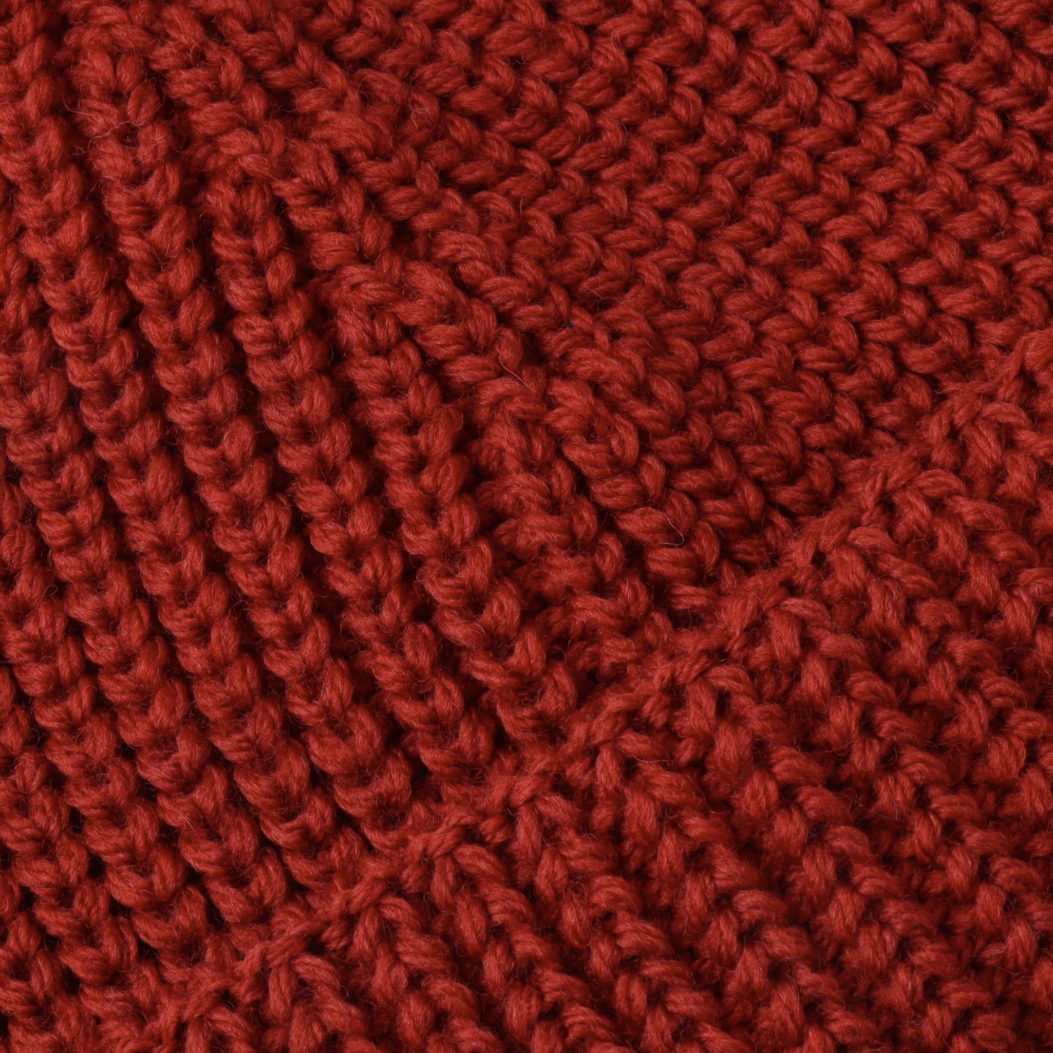 Merino Skull Cap - Red