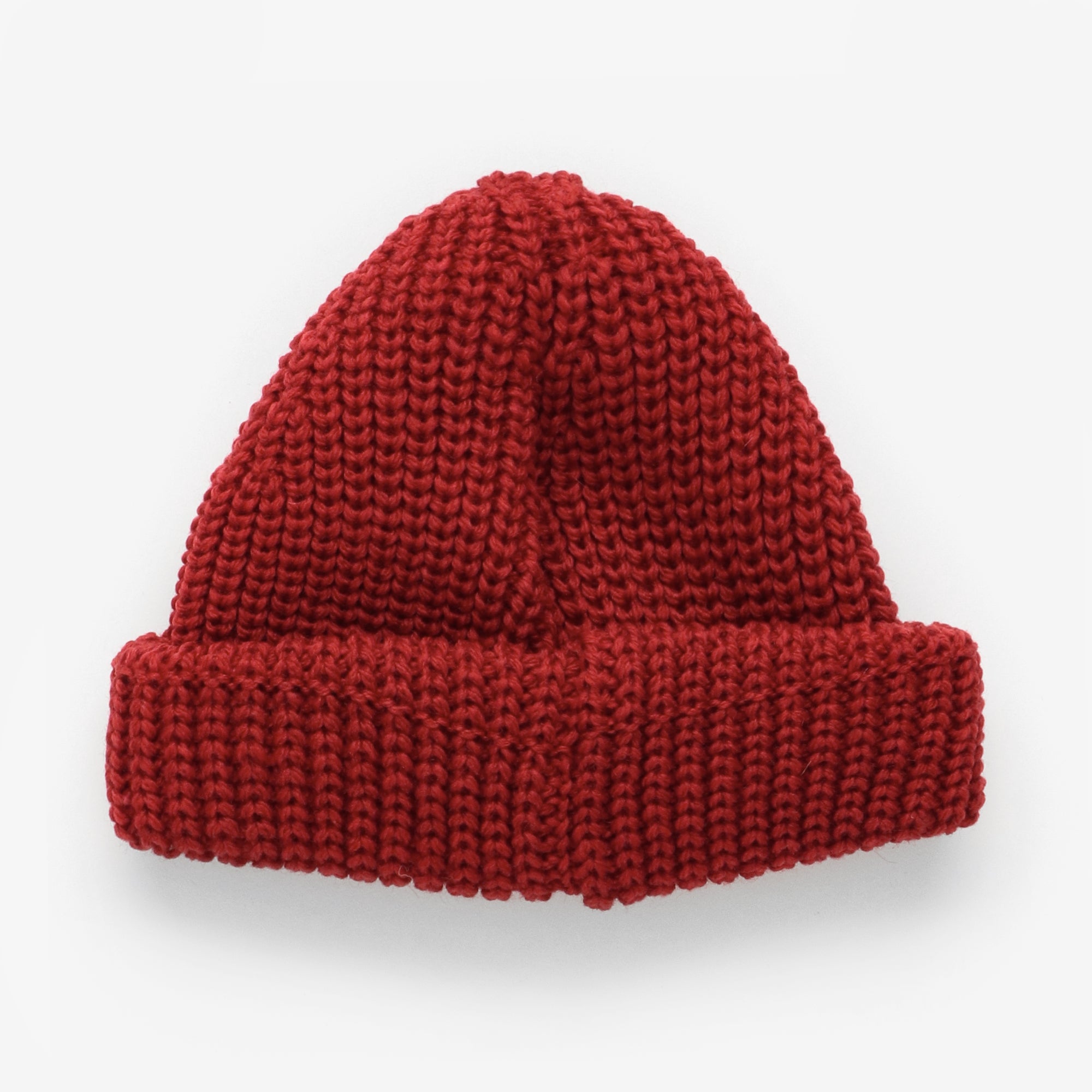 Merino Skull Cap - Red