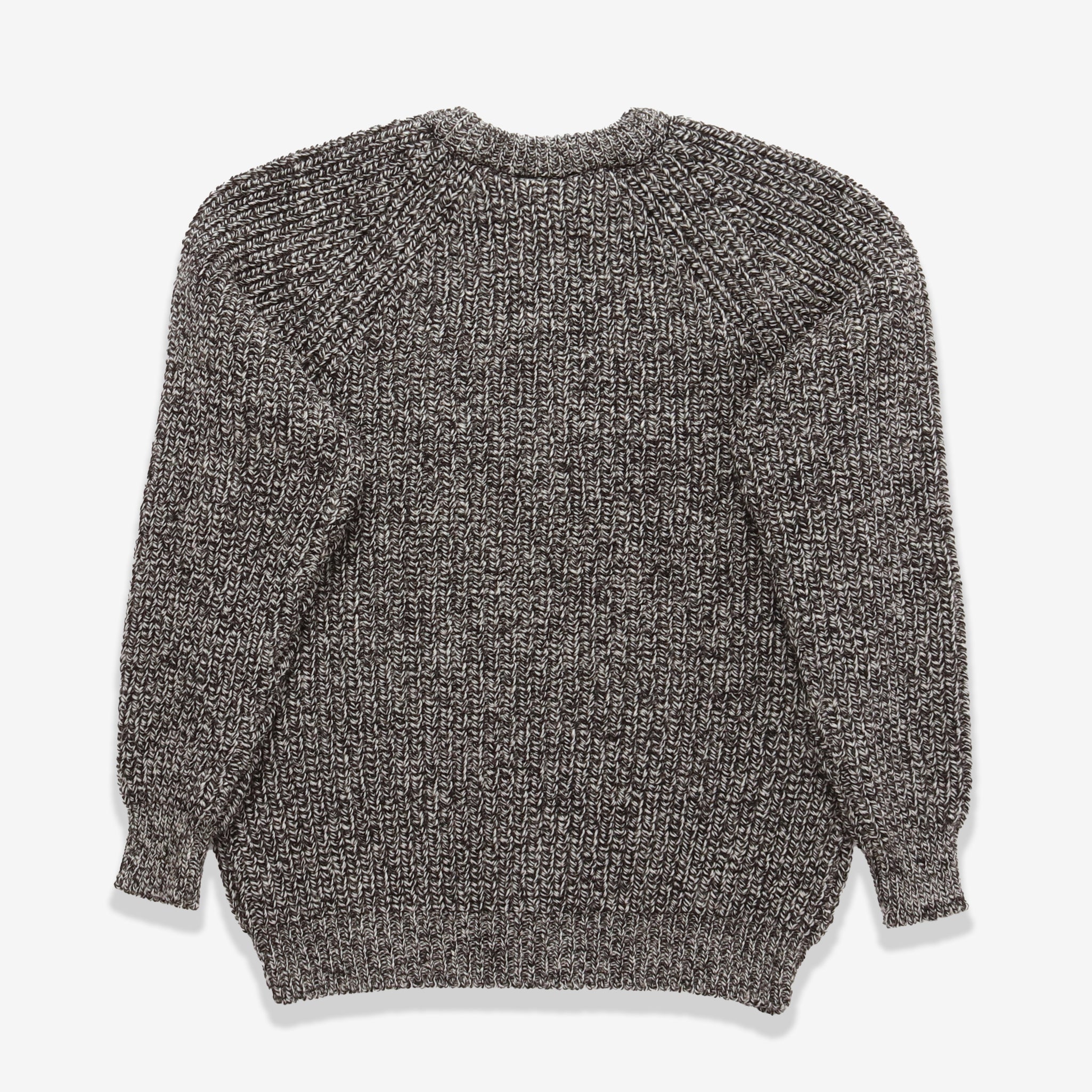 Wool Fisherman Sweater - Humbug
