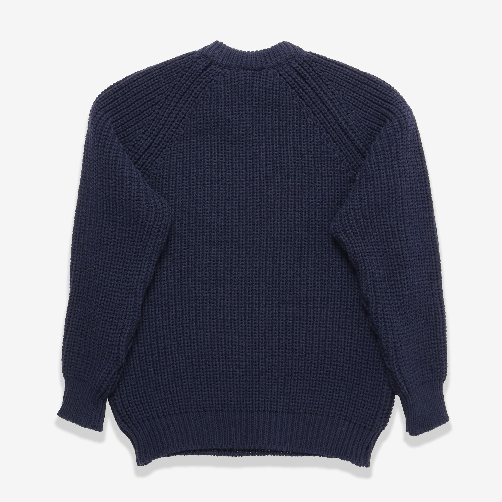 Merino Fisherman Sweater - Indigo