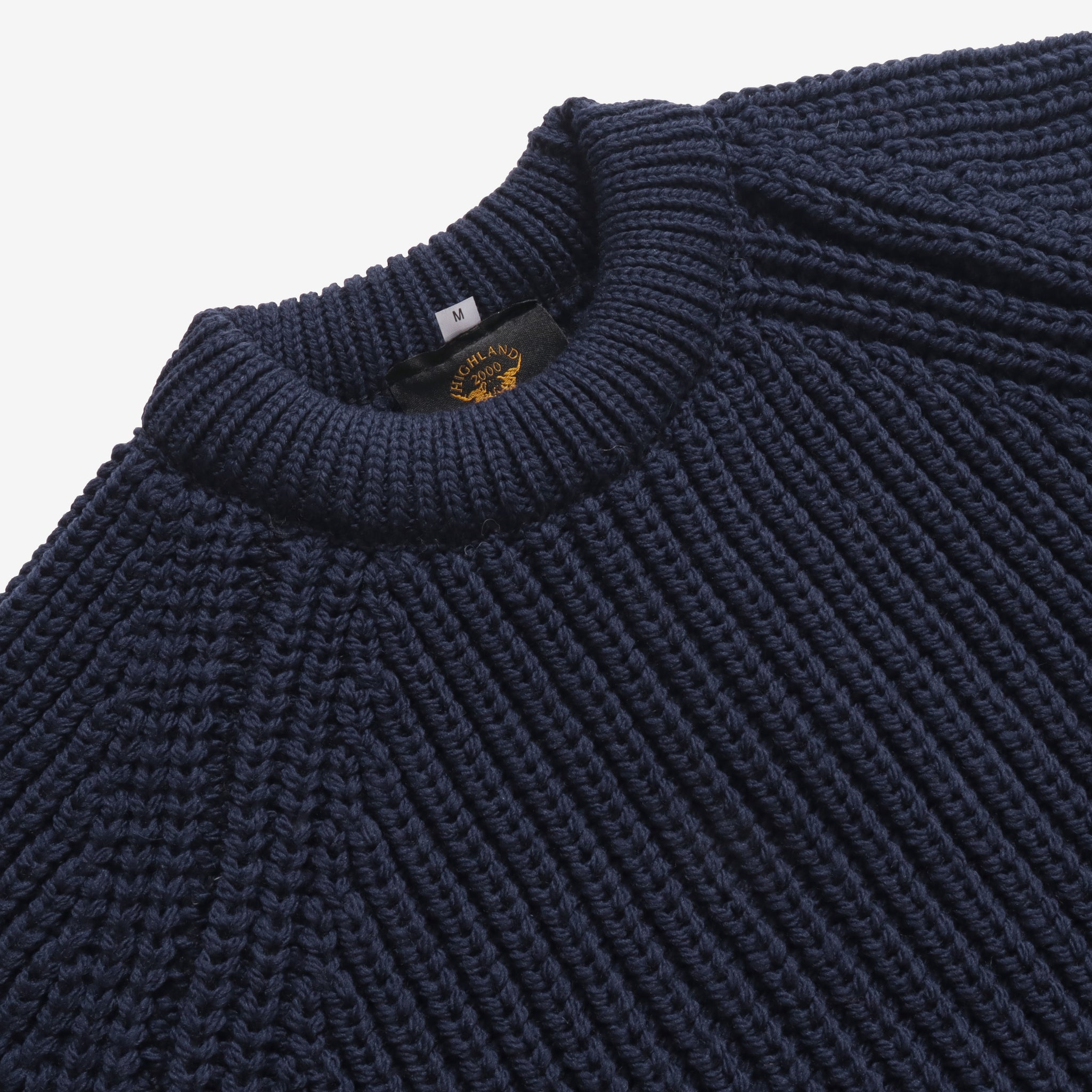 Merino Fisherman Sweater - Indigo