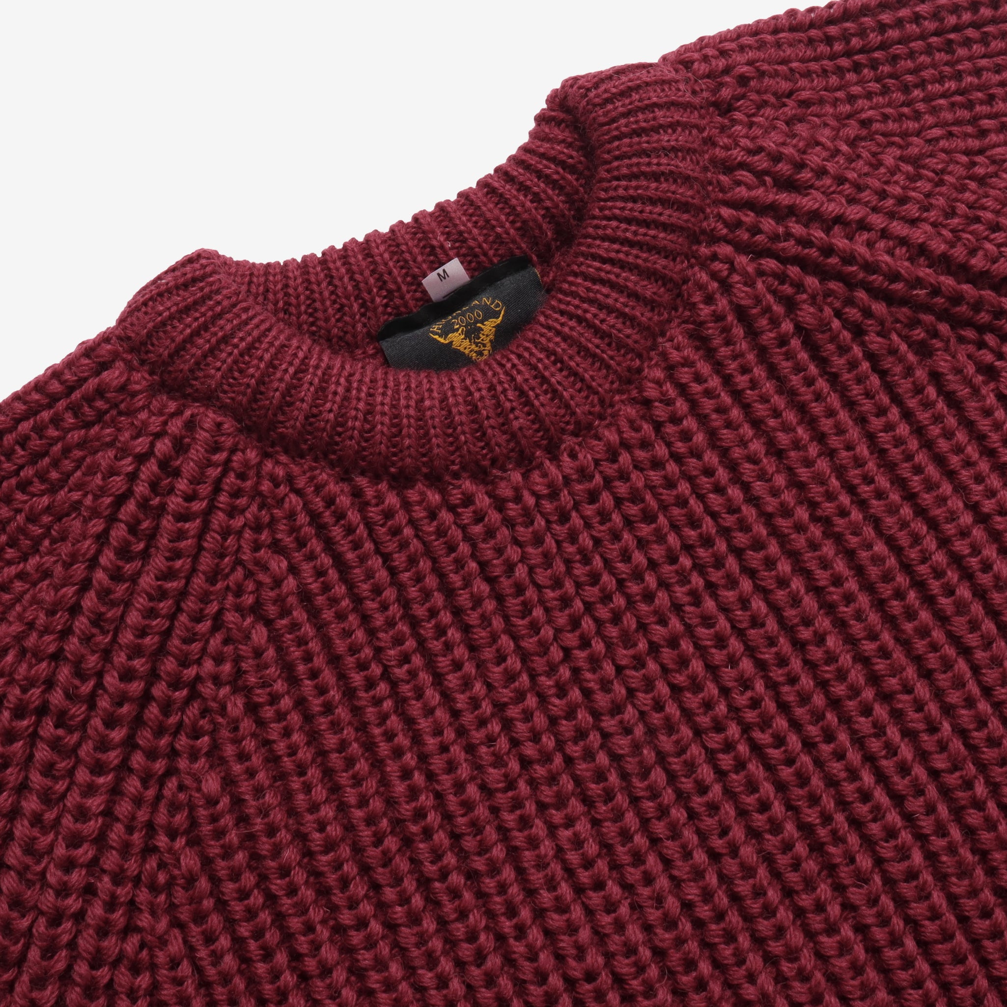 Wool Fisherman Sweater - Port