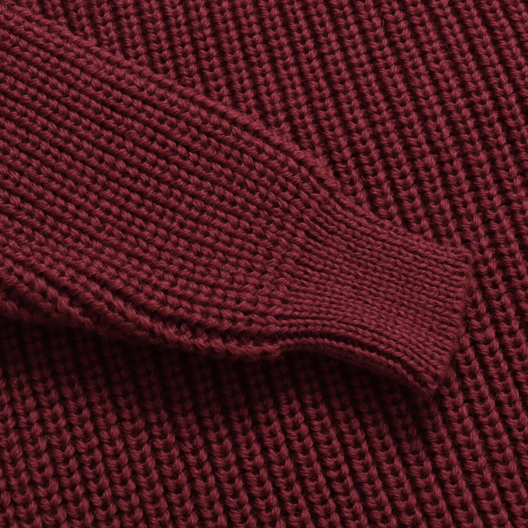 Wool Fisherman Sweater - Port