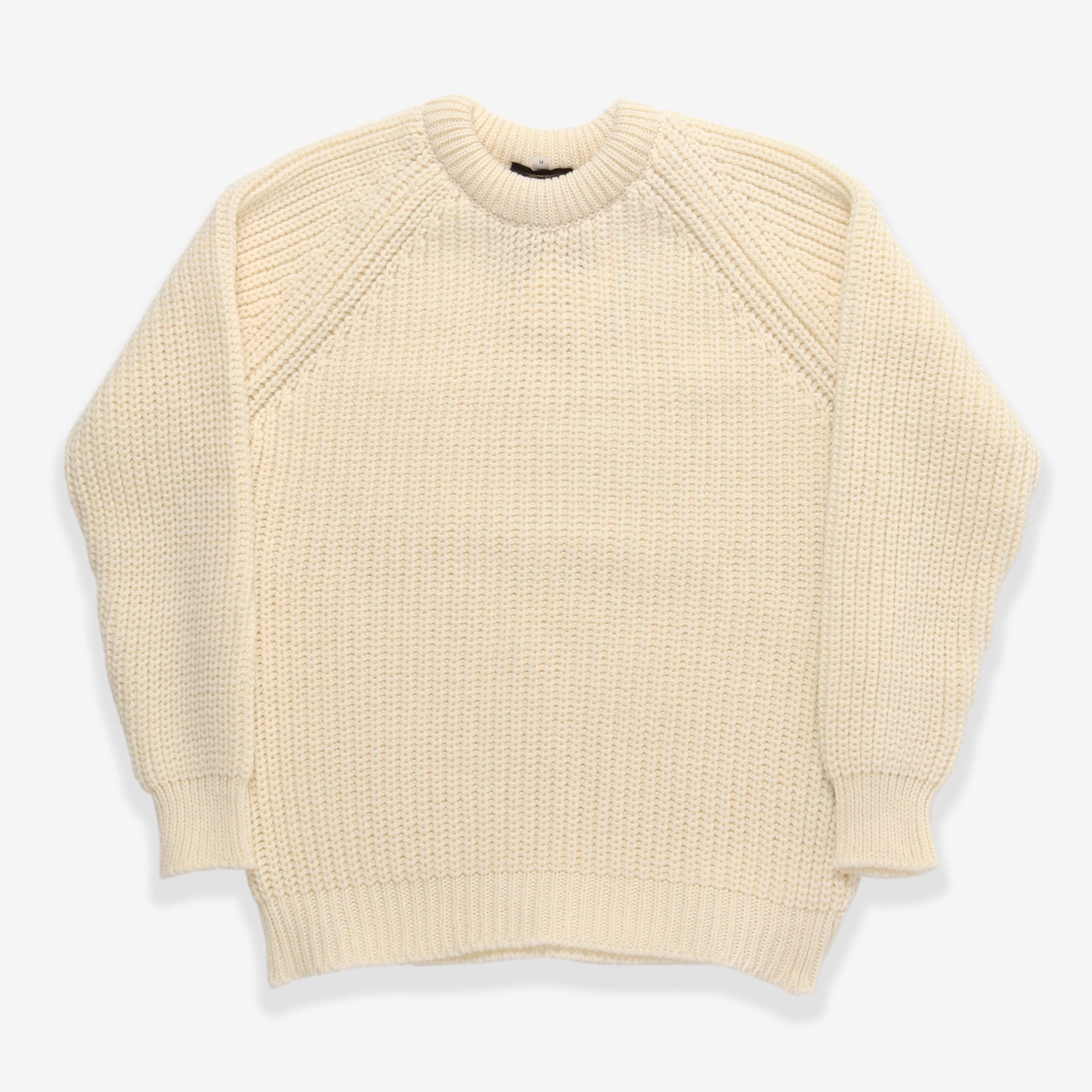 Merino Fisherman Sweater - Aran