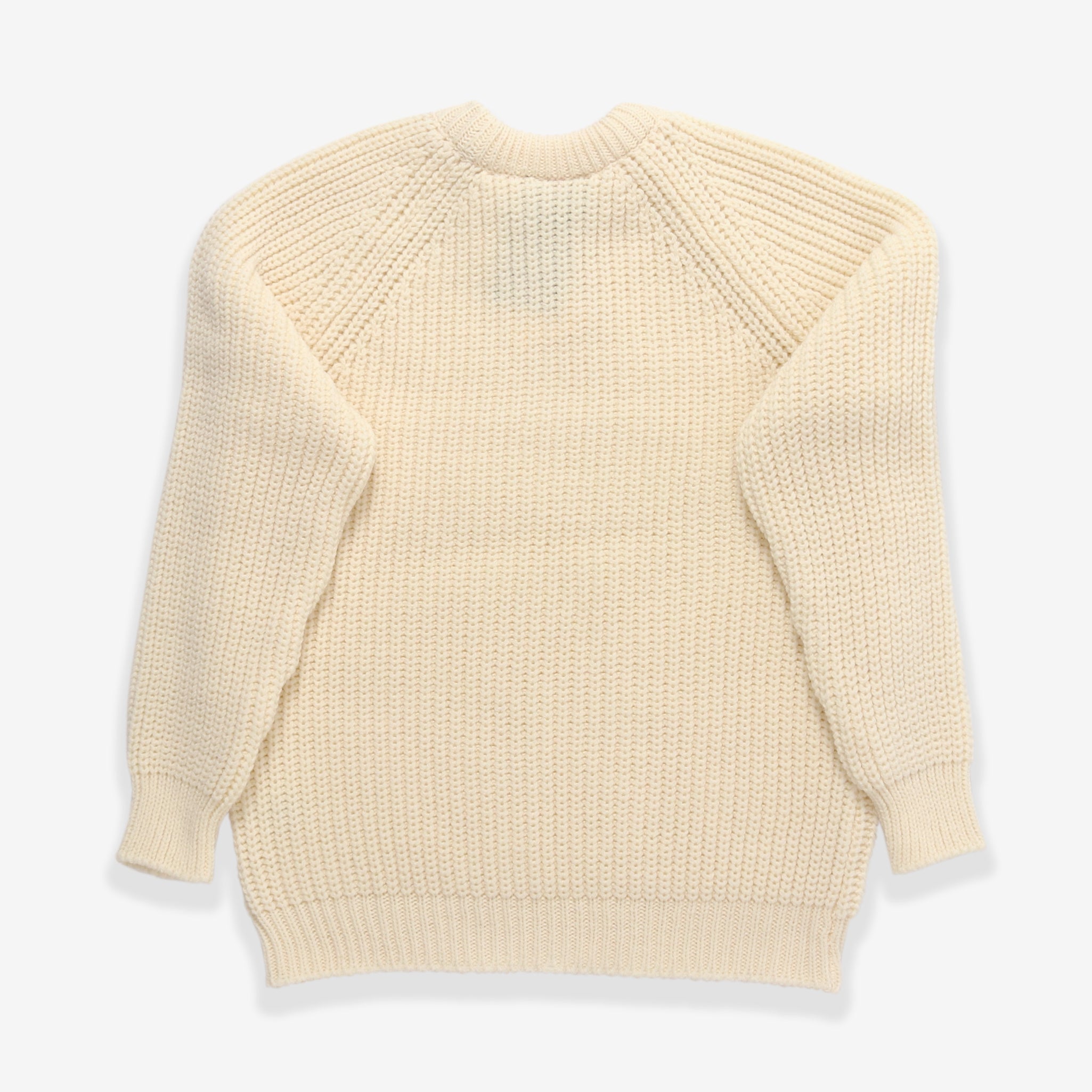 Merino Fisherman Sweater - Aran