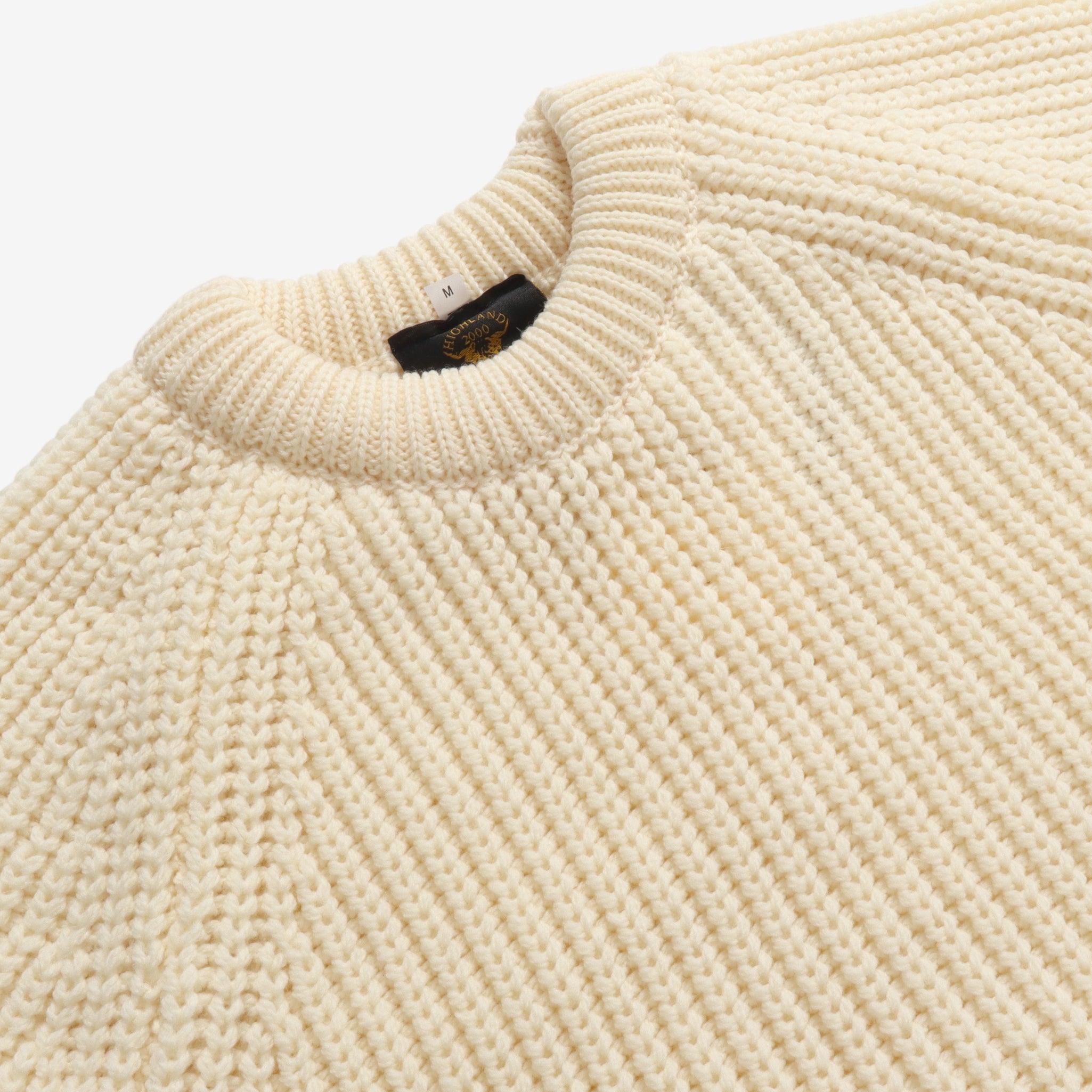 Merino Fisherman Sweater - Aran