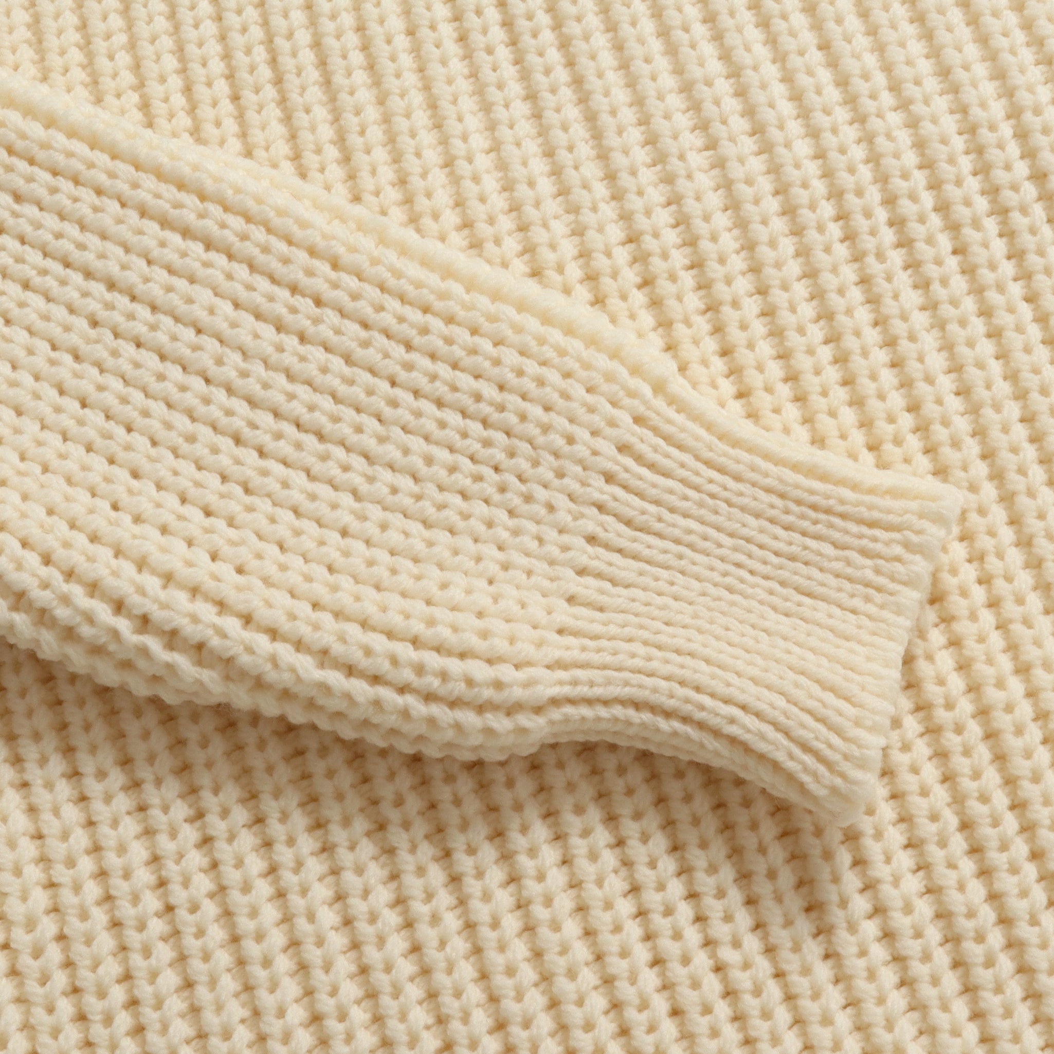 Merino Fisherman Sweater - Aran