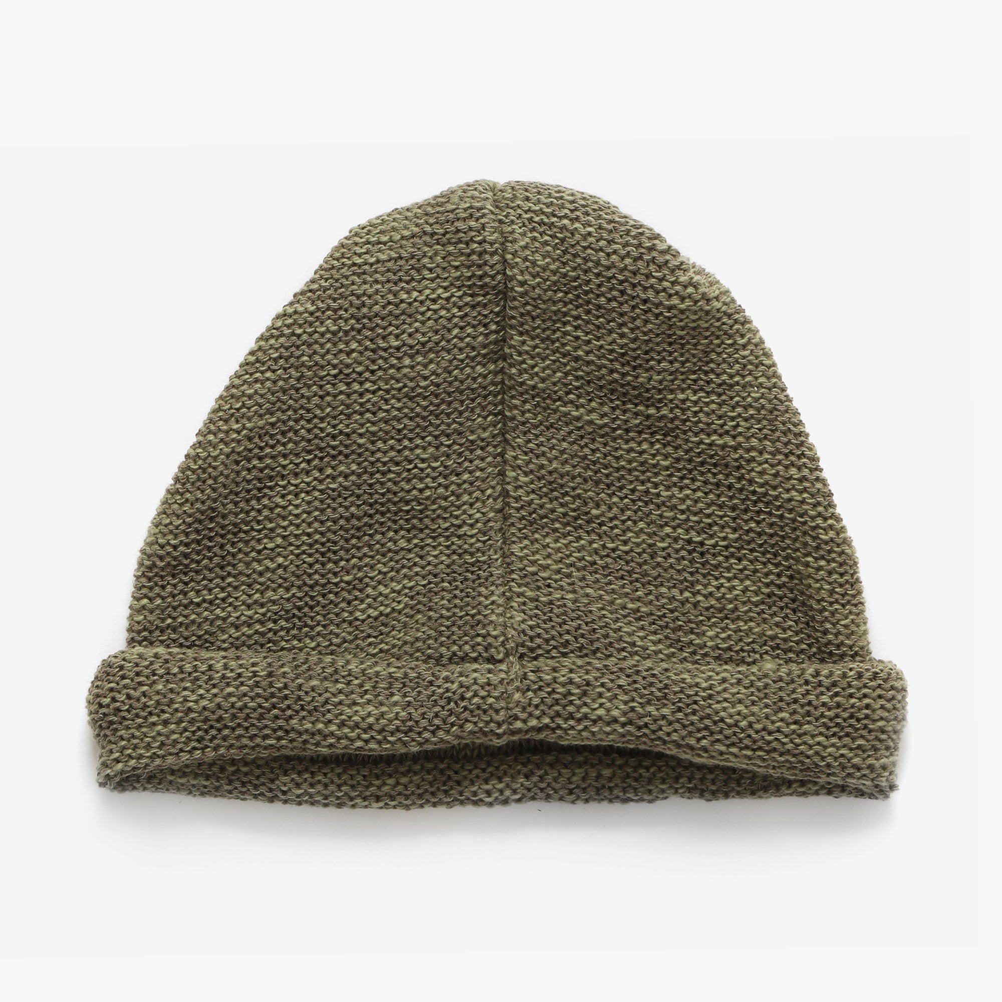 Roll Up Beanie (Linen/Cotton) - Green