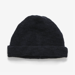 Roll Up Beanie (Linen/Cotton) - Navy