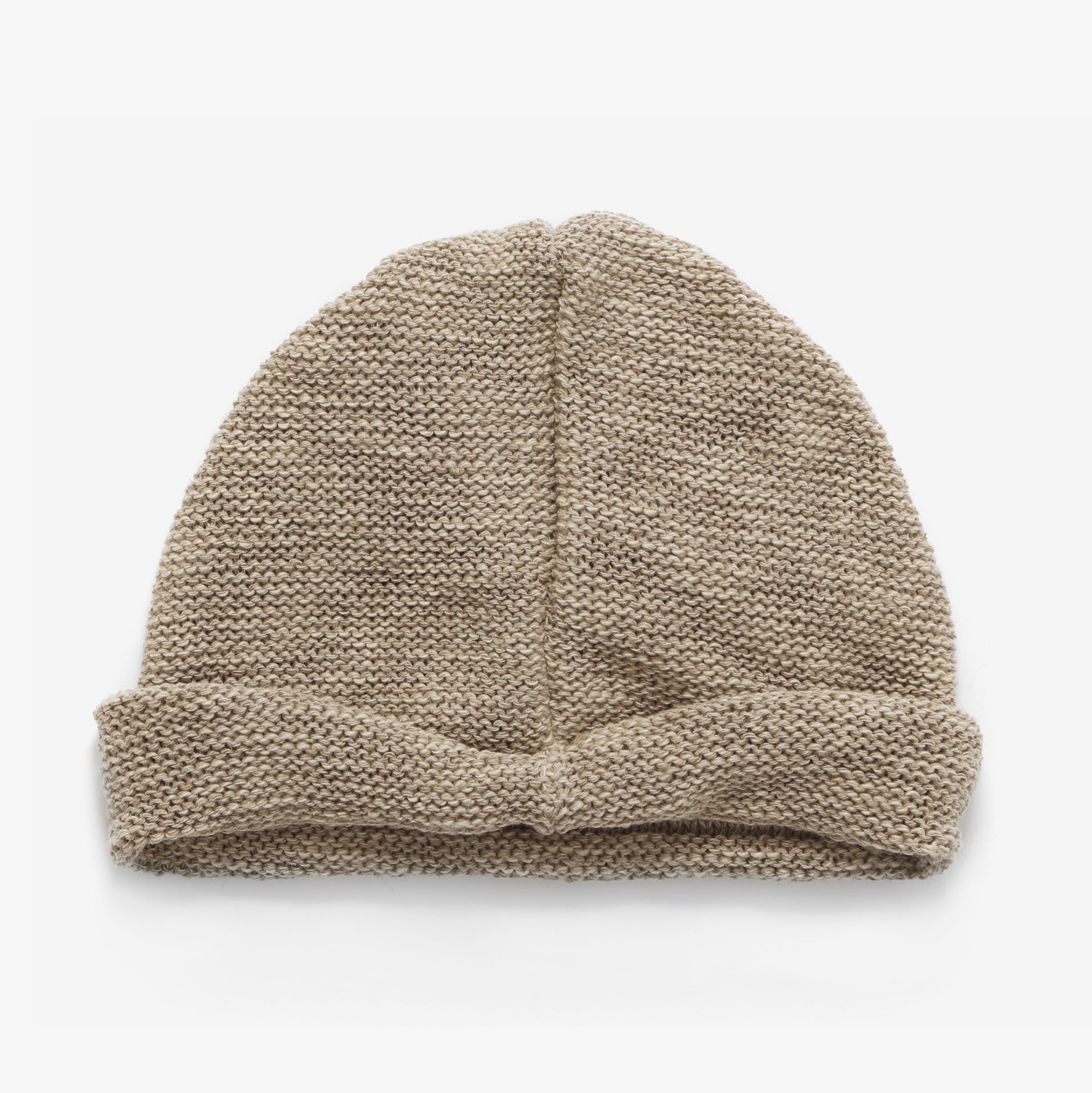 Roll Up Beanie (Linen/Cotton) - Khaki