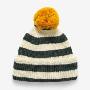 Merino Watchcap Pom Pom - Green